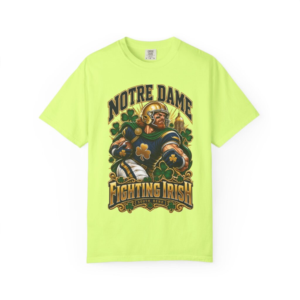 Notre Dame Fighting Irish Vintage Football T-Shirt – Retro Irish Graphic Game Day Tee