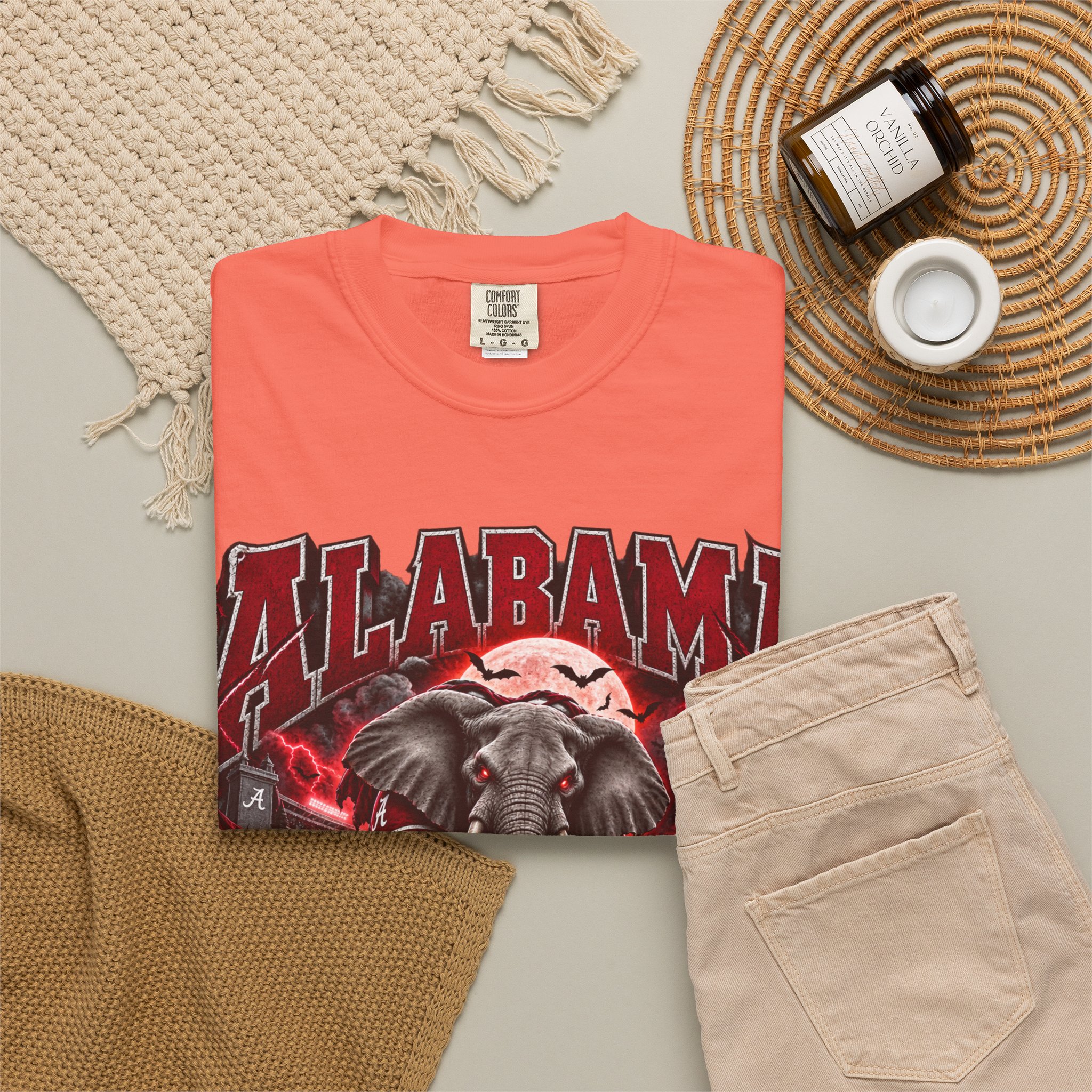 Alabama Football Halloween T-Shirt — Crimson Elephant Graphic Tee - Image 16