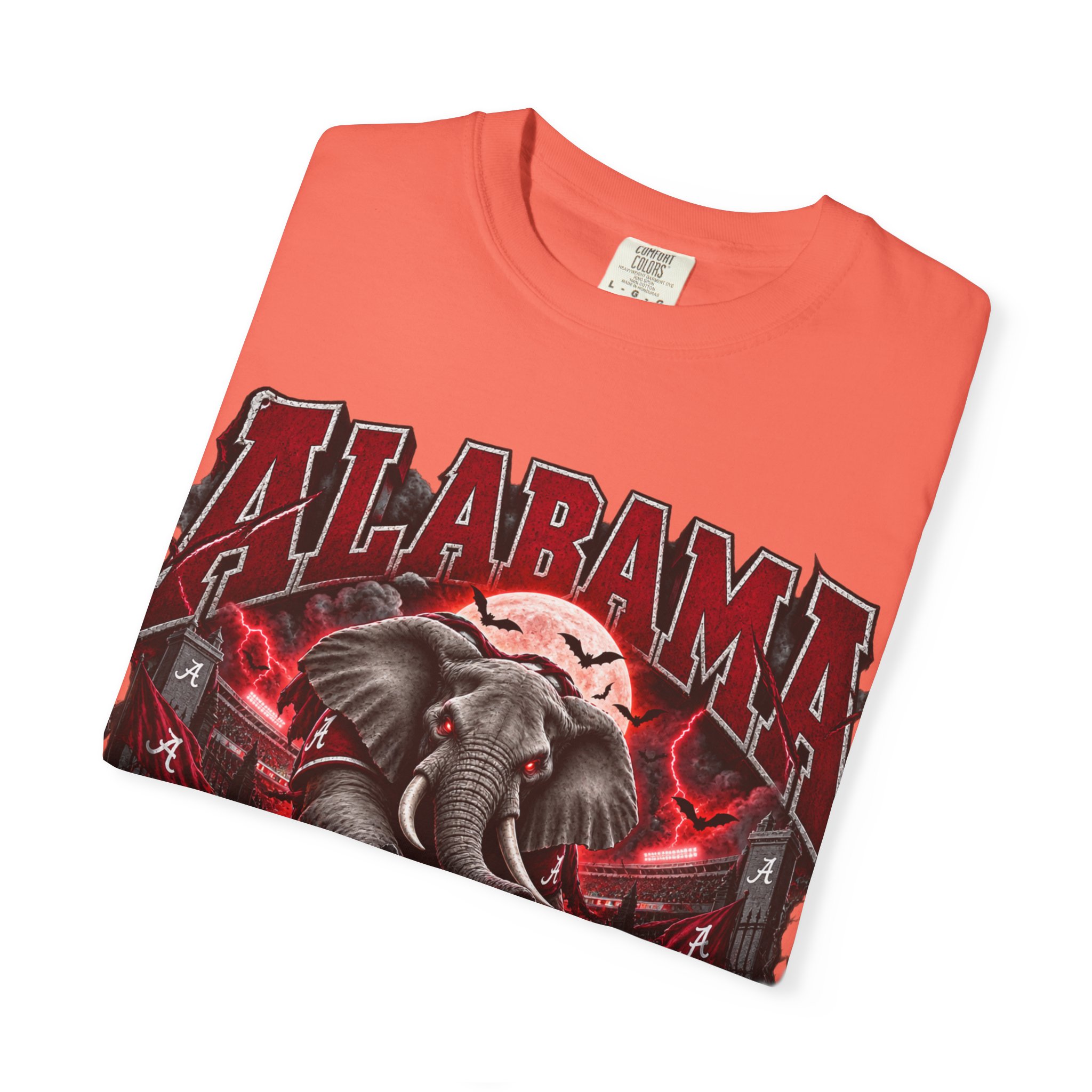 Alabama Football Halloween T-Shirt — Crimson Elephant Graphic Tee - Image 15