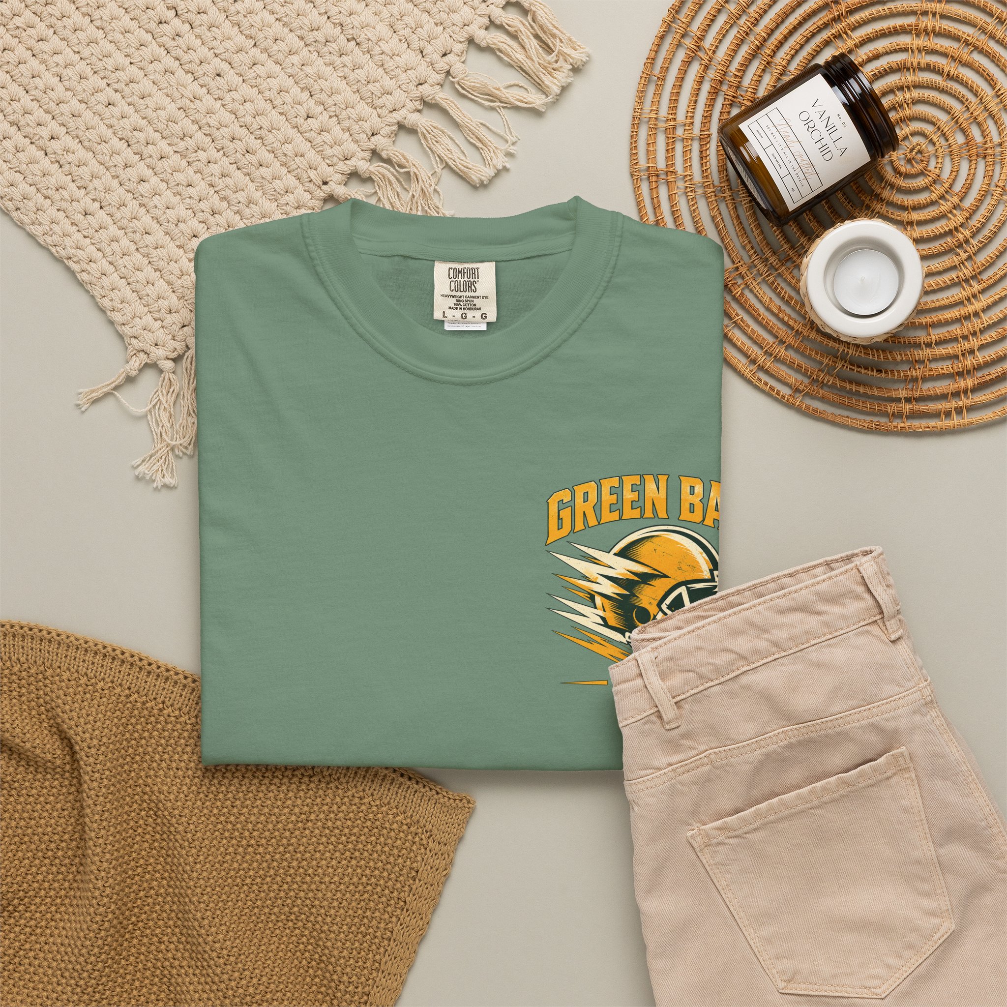 Green Bay Packers Vintage Football T-Shirt — "Frozen Tundra" Graphic - Image 2