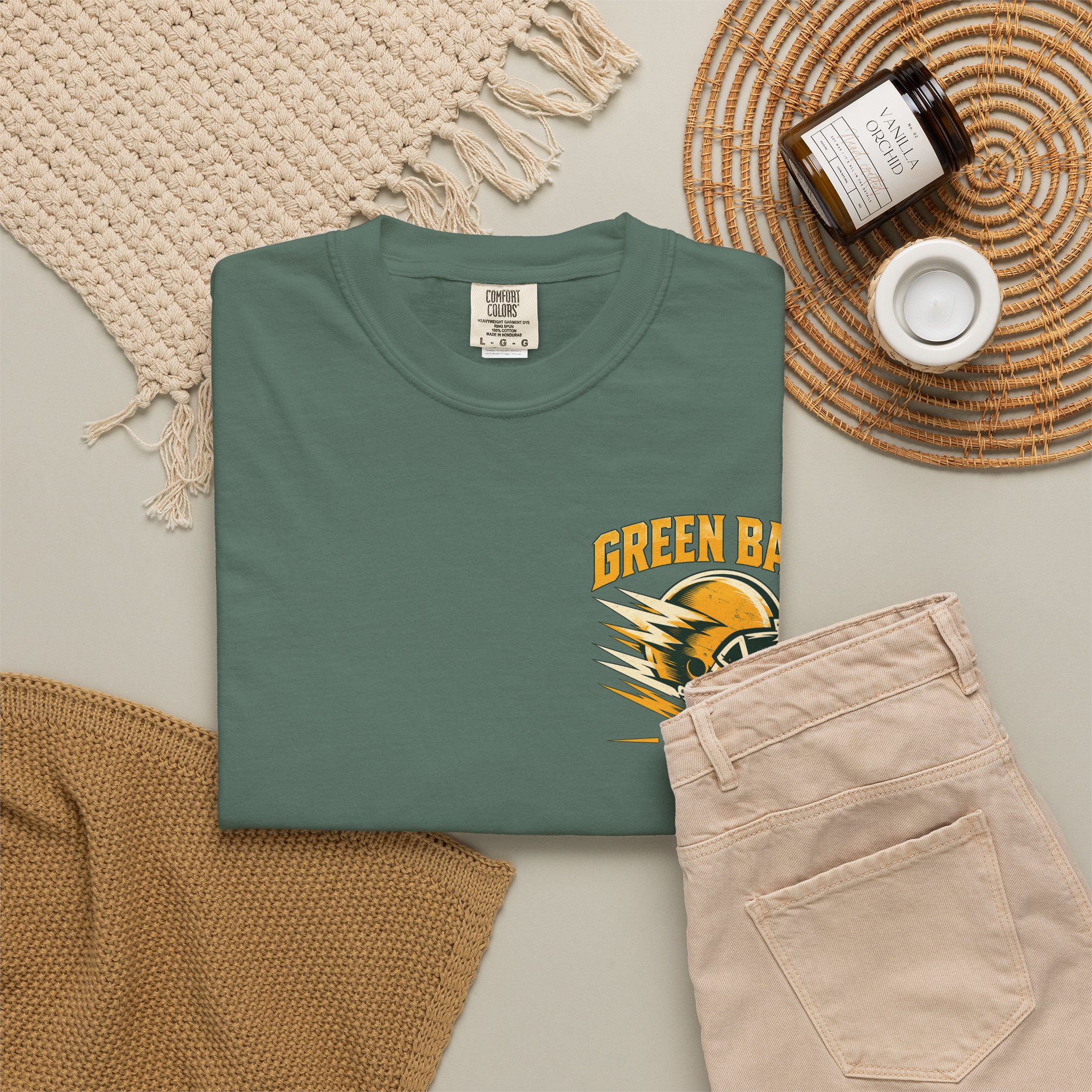 Green Bay Packers Vintage Football T-Shirt — "Frozen Tundra" Graphic - Image 13