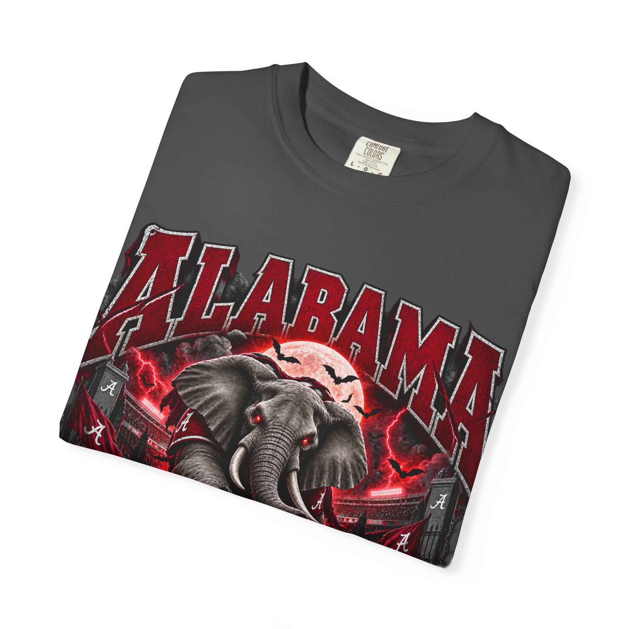 Alabama Football Halloween T-Shirt — Crimson Elephant Graphic Tee - Image 39