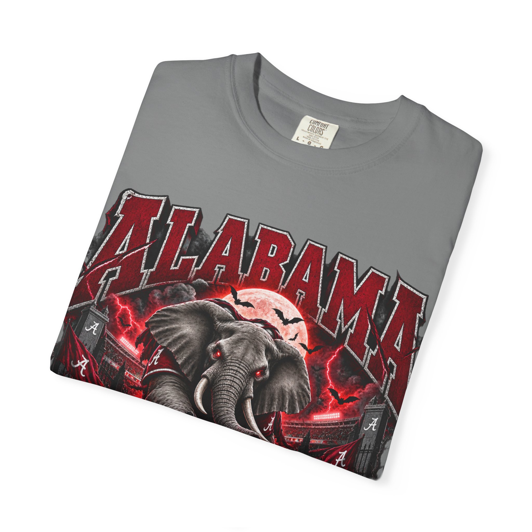 Alabama Football Halloween T-Shirt — Crimson Elephant Graphic Tee - Image 33
