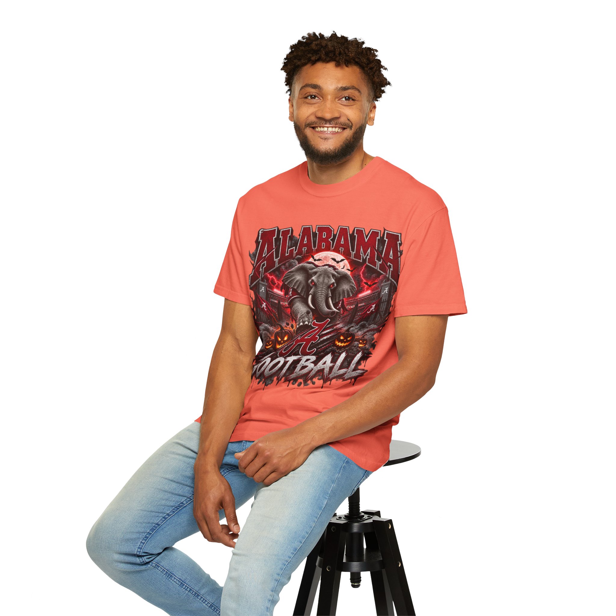 Alabama Football Halloween T-Shirt — Crimson Elephant Graphic Tee - Image 18