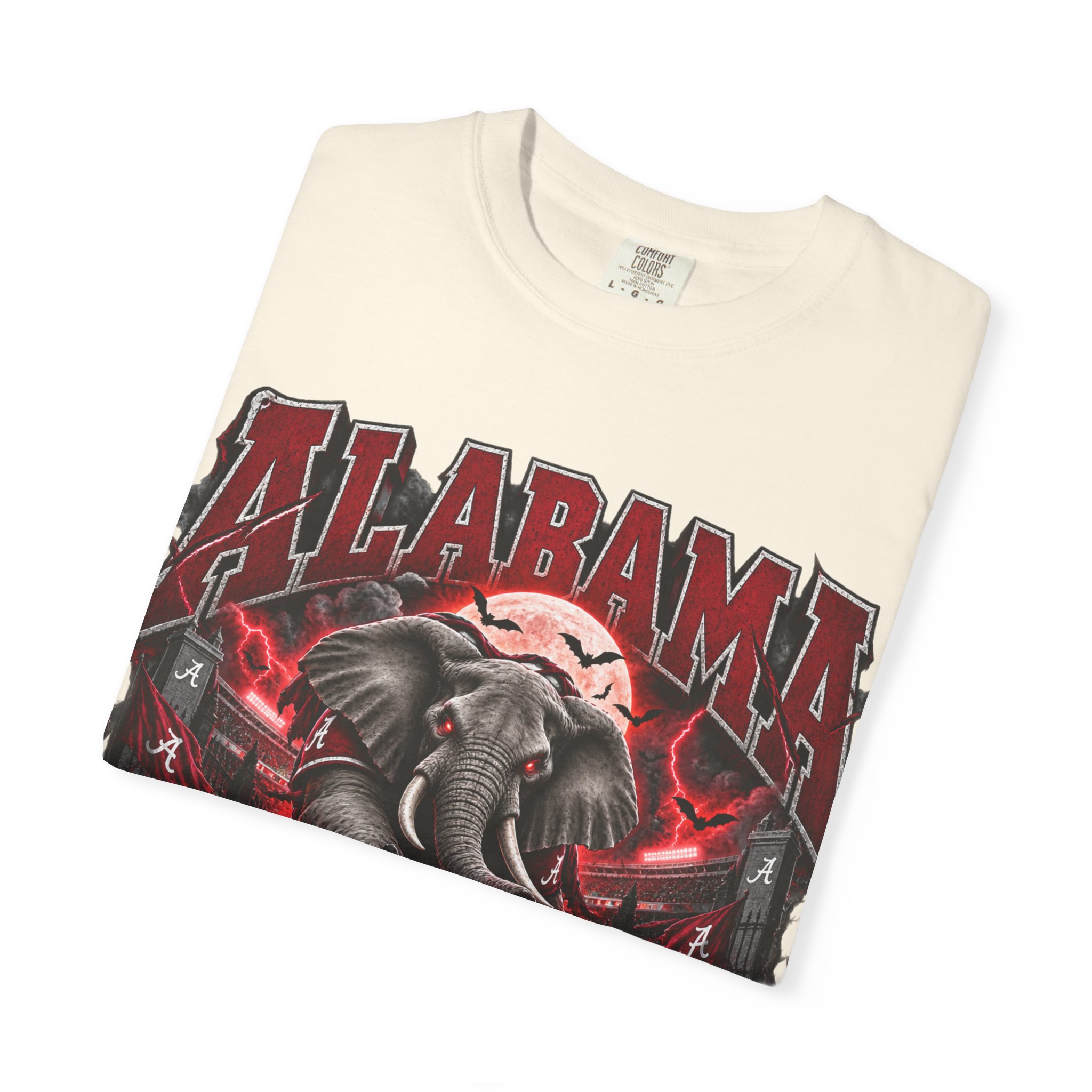 Alabama Football Halloween T-Shirt — Crimson Elephant Graphic Tee - Image 21