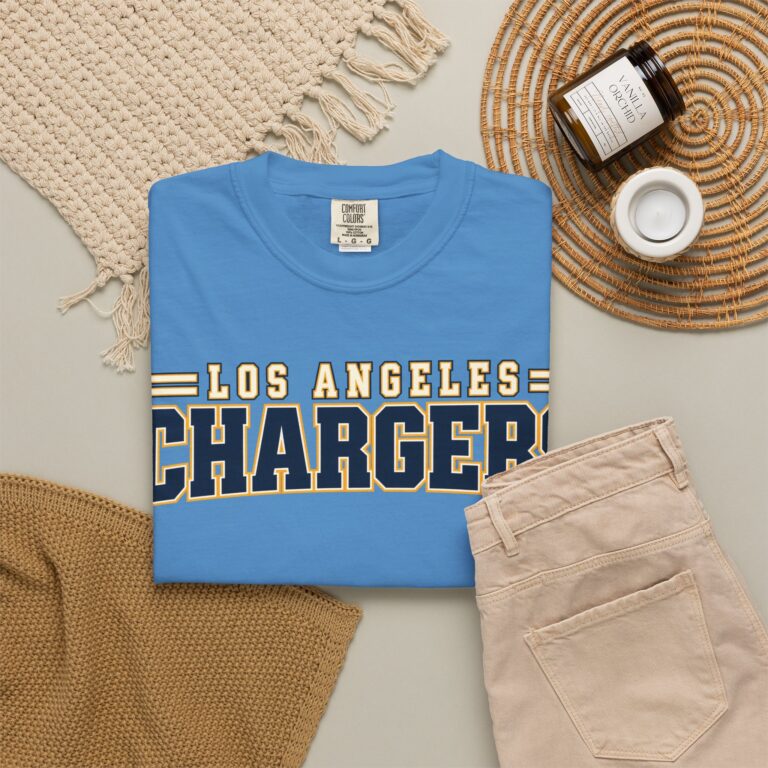 Los Angeles Chargers tee, folded