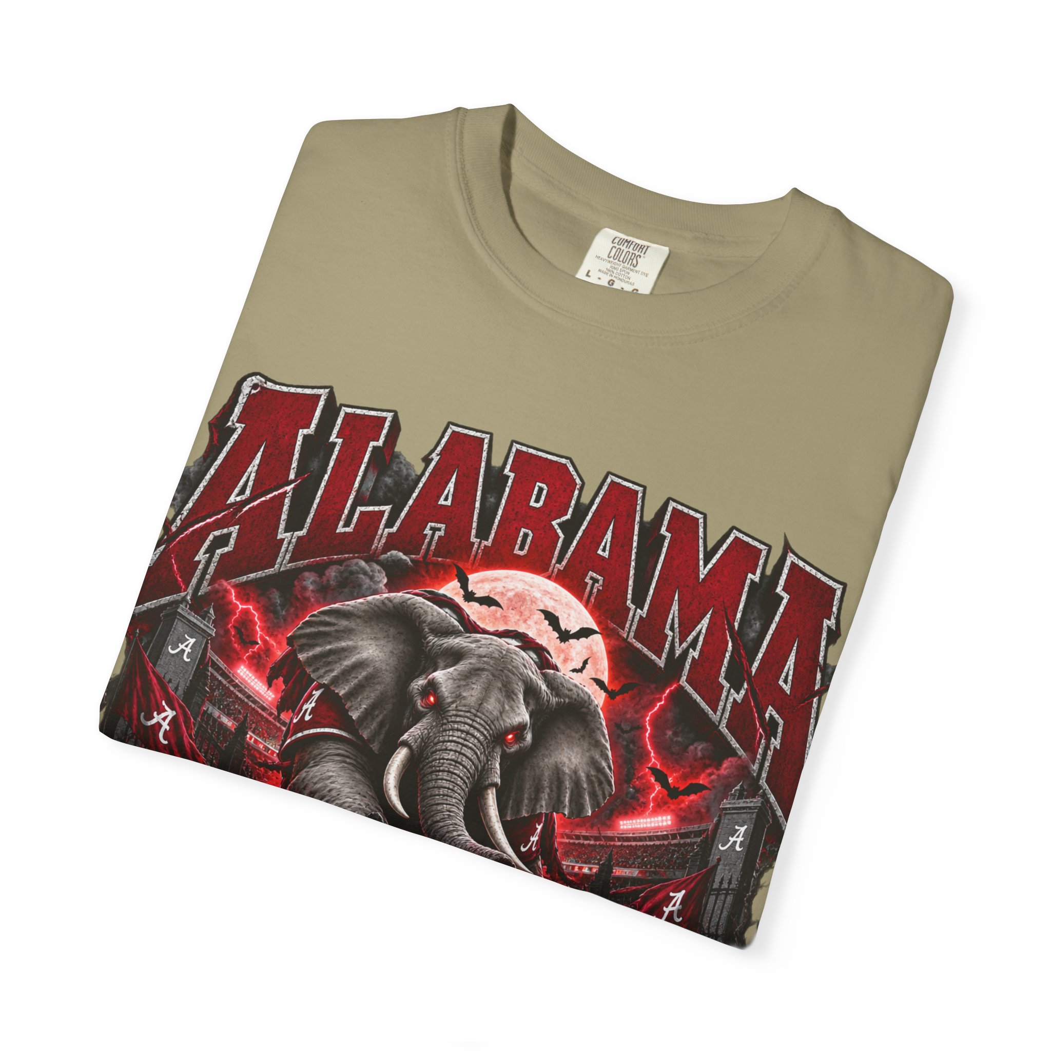 Alabama Football Halloween T-Shirt — Crimson Elephant Graphic Tee - Image 27