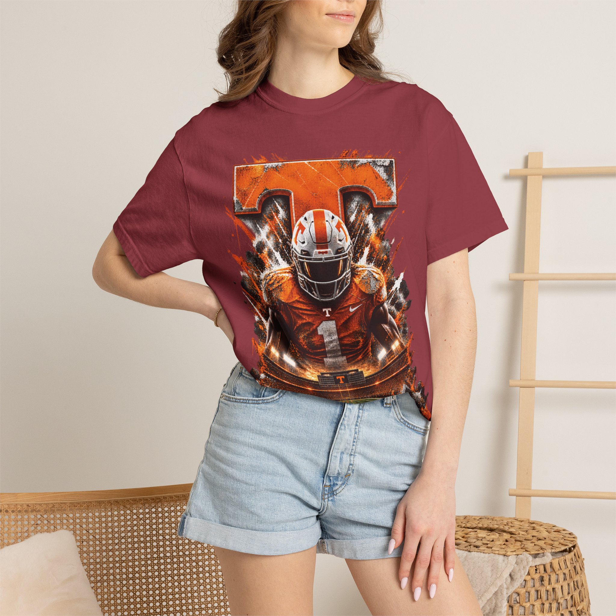 T-Shirt — Tennessee Football Player Graphic Tee (Vols Inspired) - Image 53