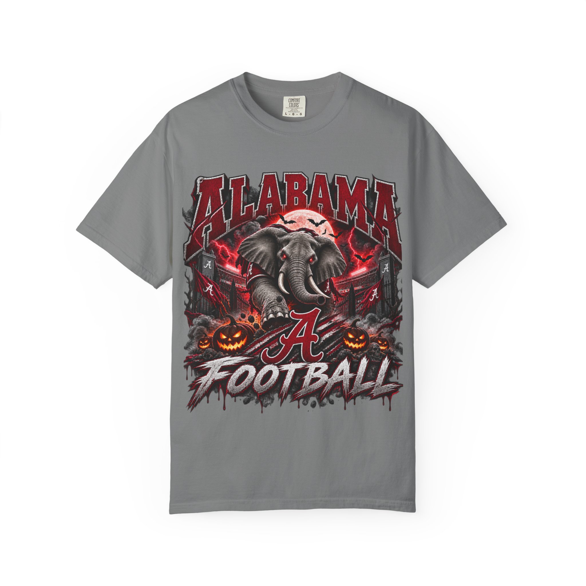 Alabama Football Halloween T-Shirt — Crimson Elephant Graphic Tee - Image 31