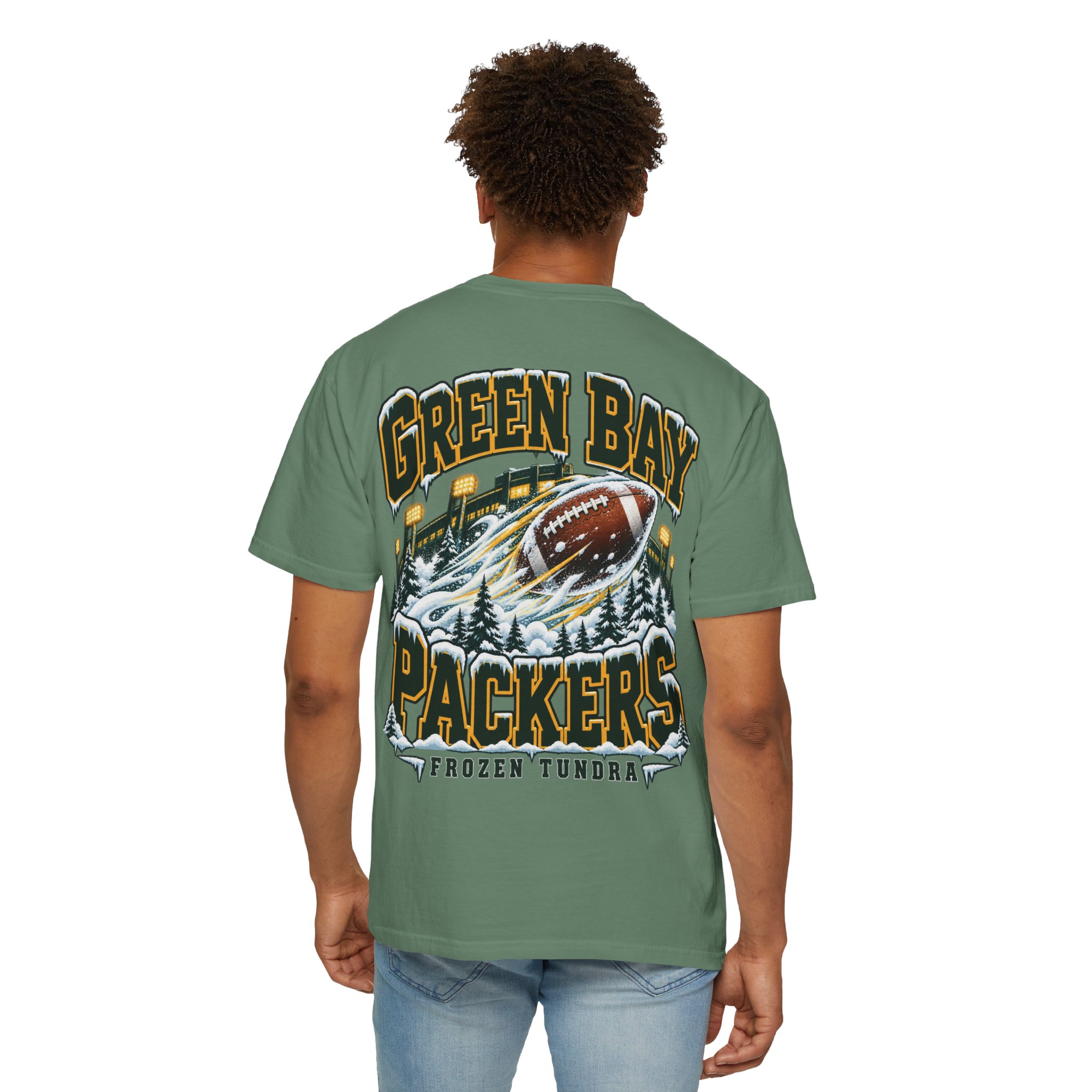 Green Bay Packers Vintage Football T-Shirt — "Frozen Tundra" Graphic - Image 10