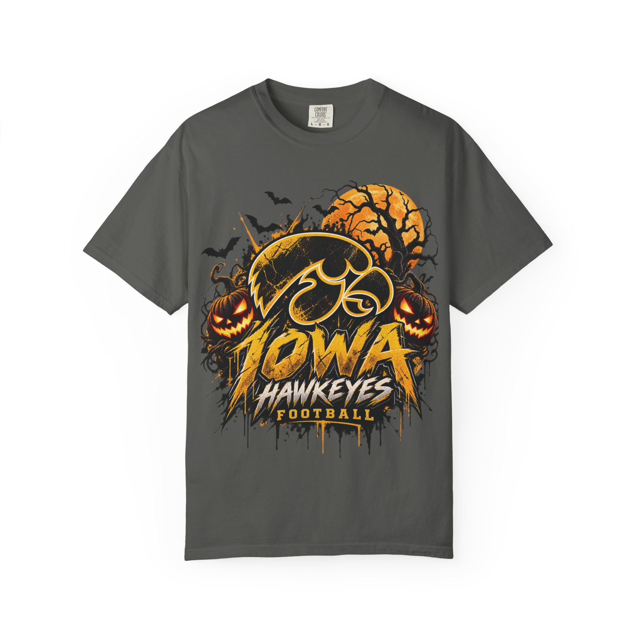 Iowa Hawkeyes Halloween Football T-Shirt - Image 31
