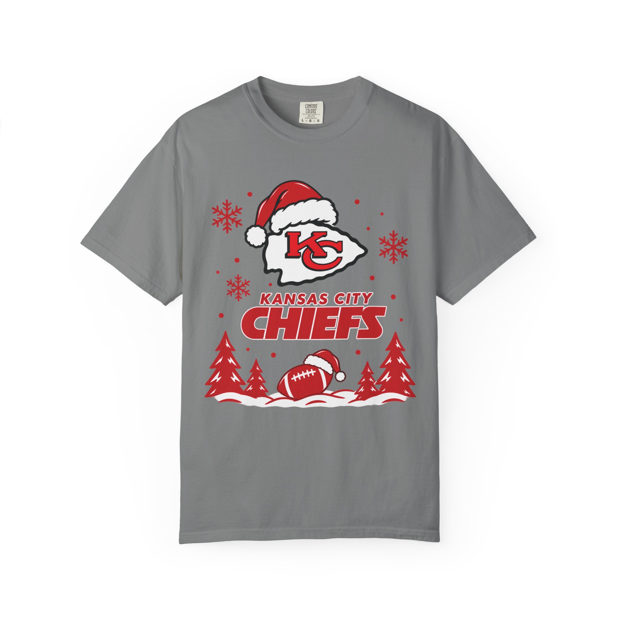 Kansas City Chiefs Christmas Football T-Shirt - Image 16