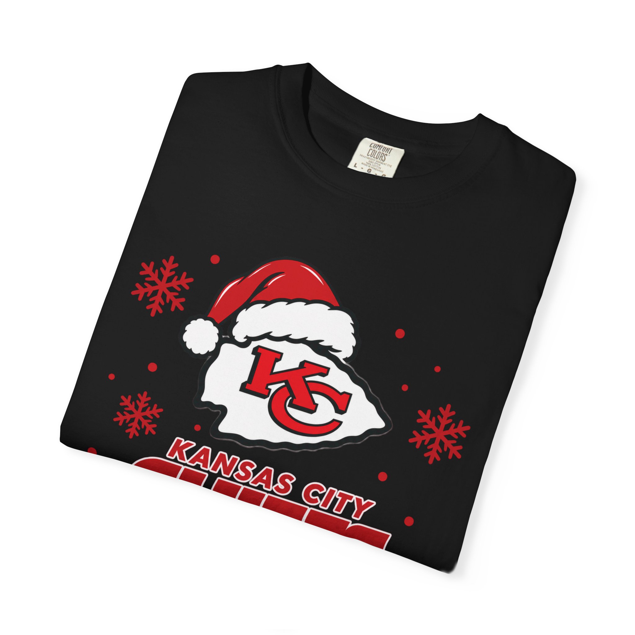 Kansas City Chiefs Christmas Football T-Shirt - Image 3