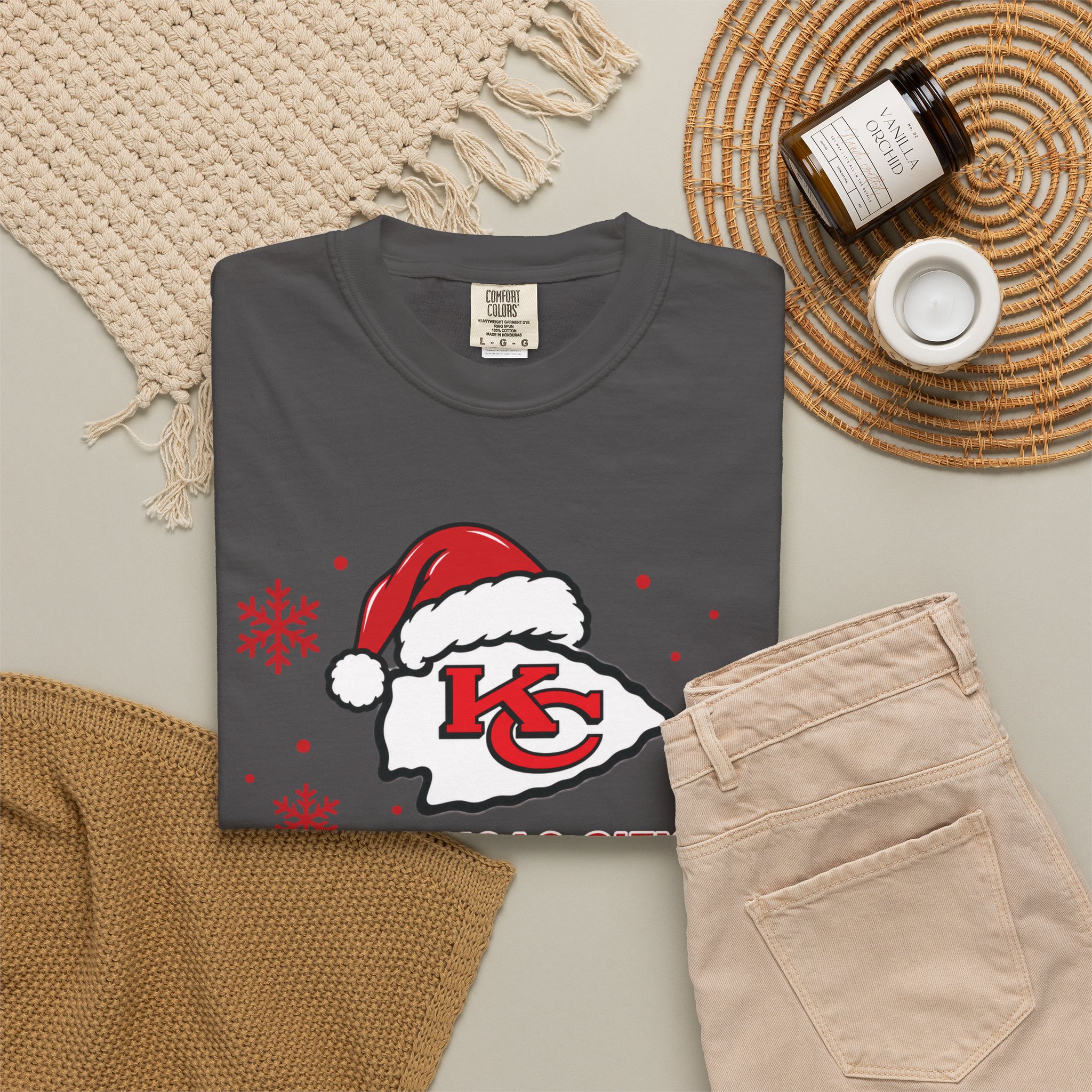Kansas City Chiefs Christmas Football T-Shirt - Image 24