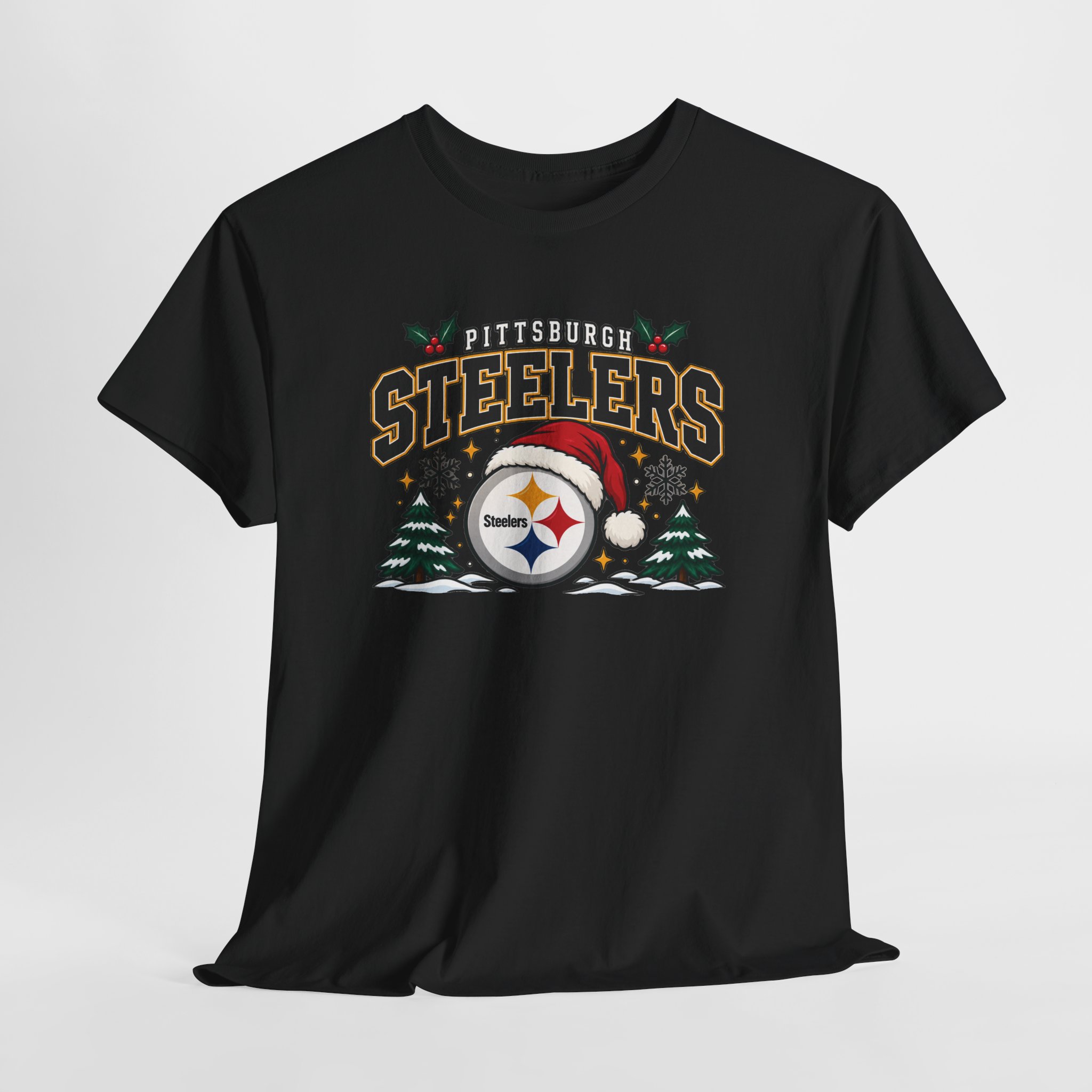 Pittsburgh Steelers Christmas T-Shirt - Image 5