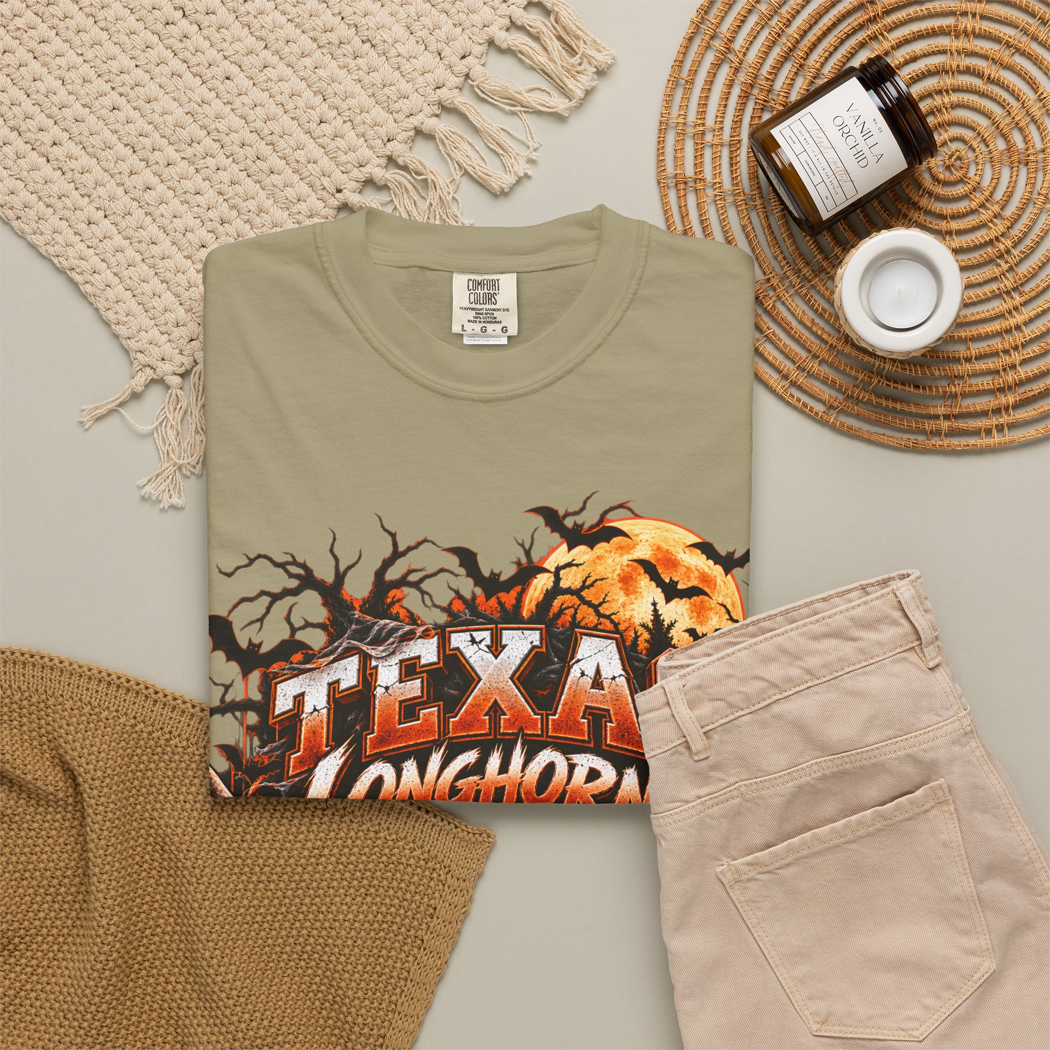 Texas Longhorns Halloween T-Shirt — Skull & Pumpkins Graphic Tee - Image 28