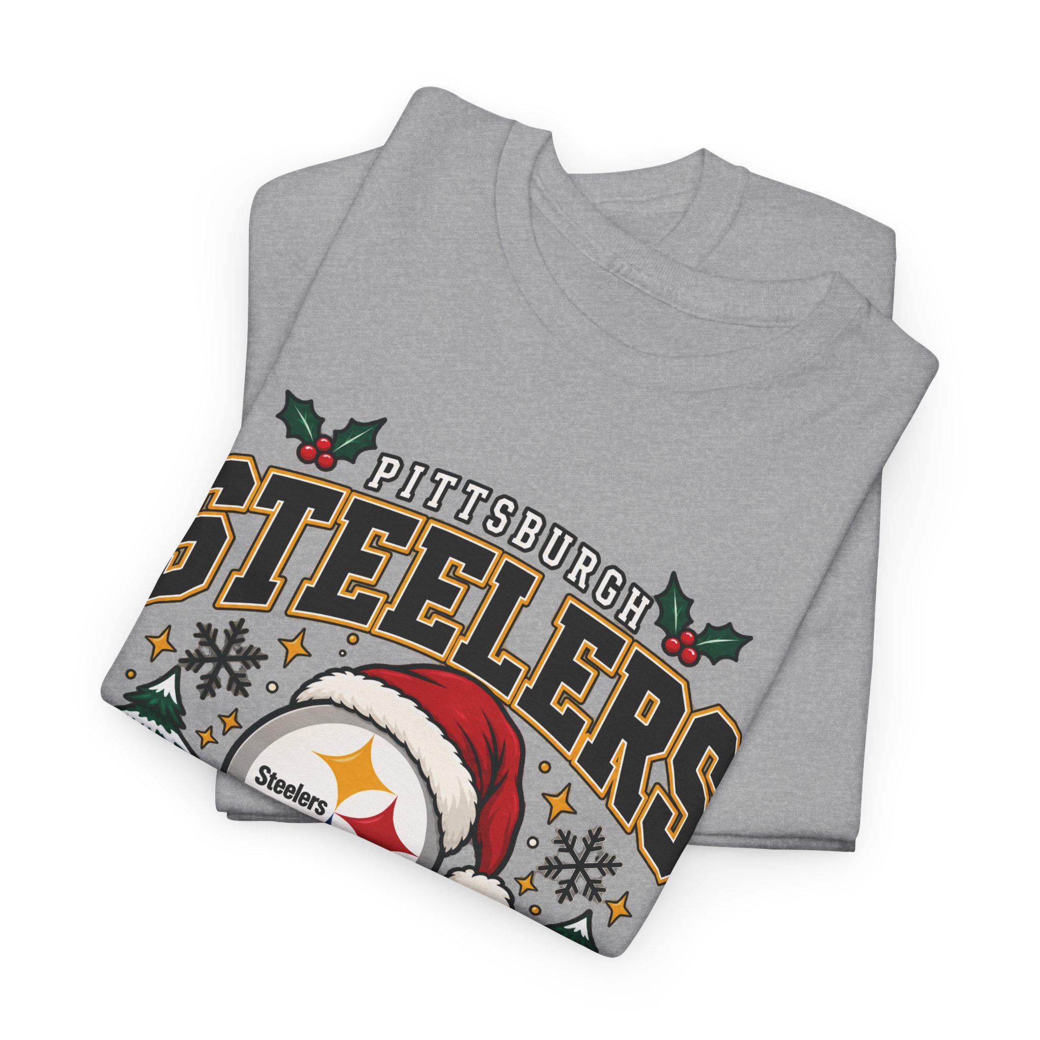 Pittsburgh Steelers Christmas T-Shirt - Image 31