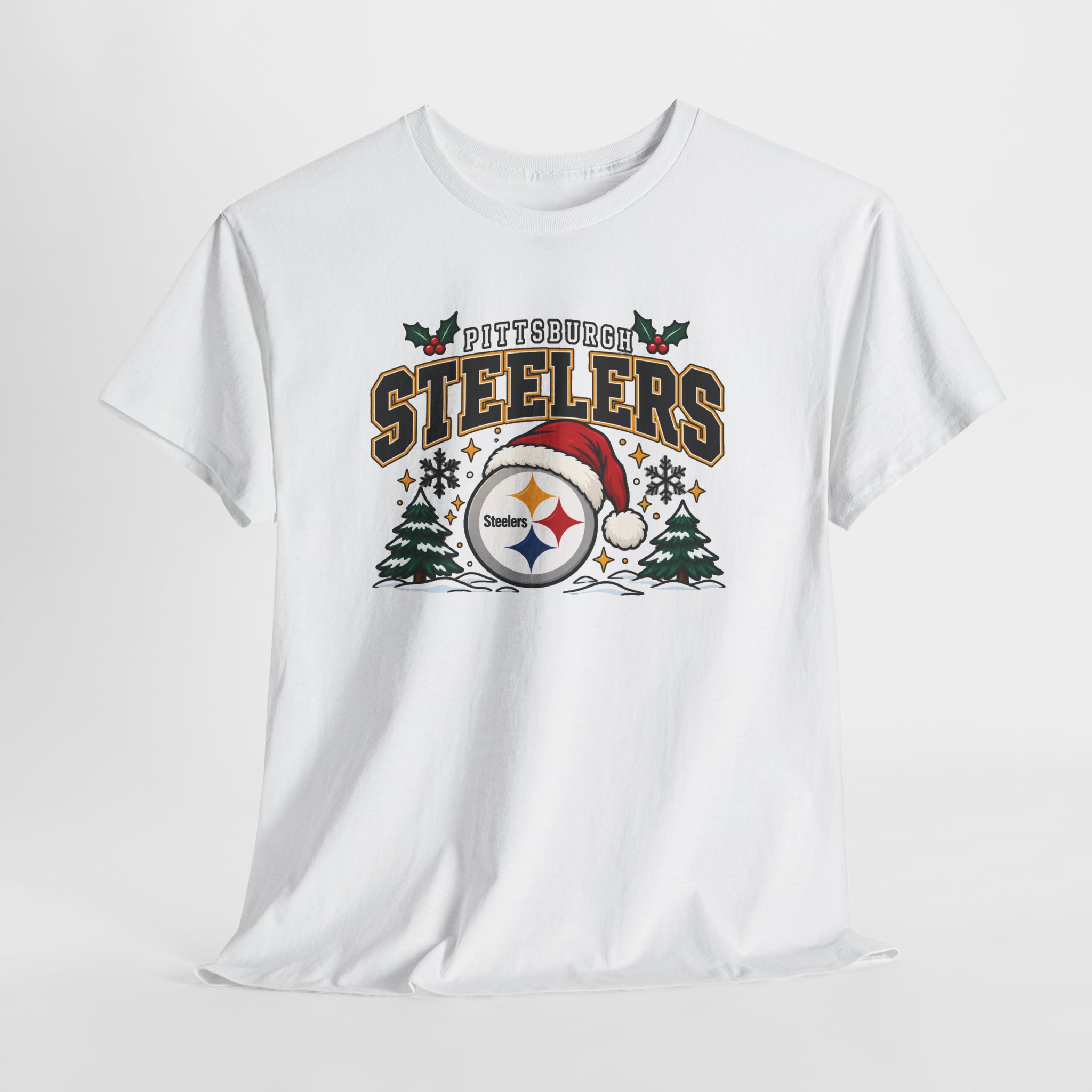 Pittsburgh Steelers Christmas T-Shirt - Image 11