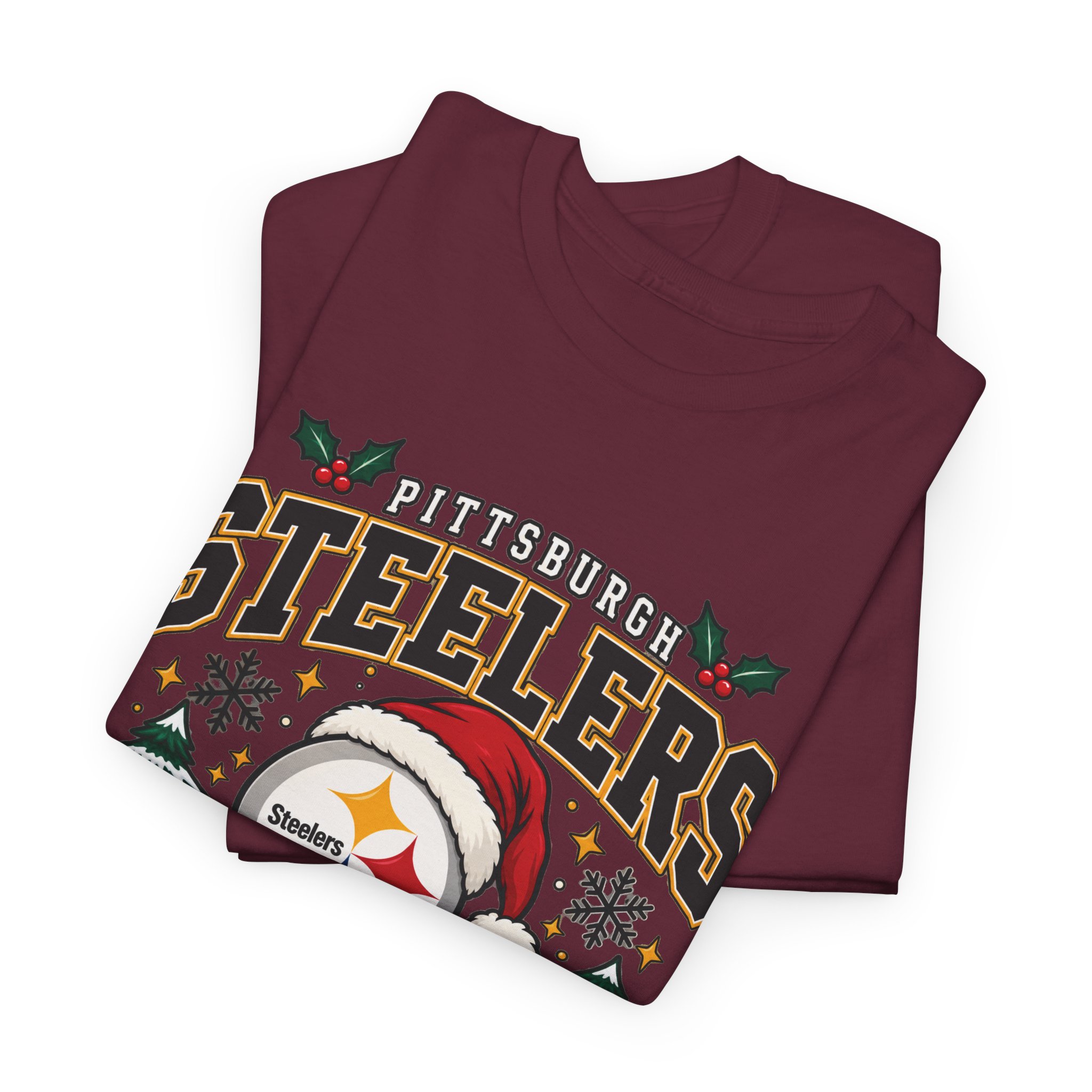 Pittsburgh Steelers Christmas T-Shirt - Image 15