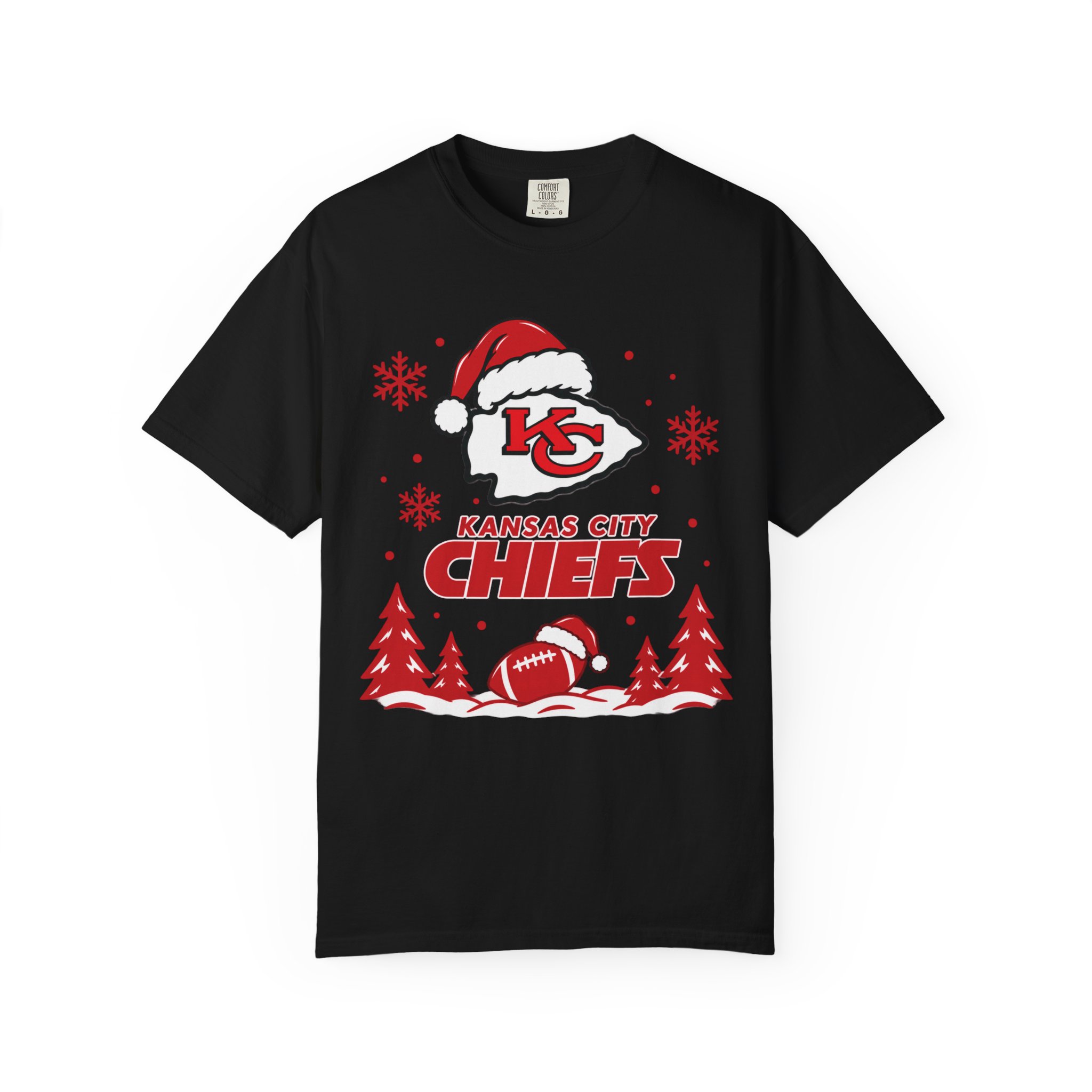 Kansas City Chiefs Christmas Football T-Shirt