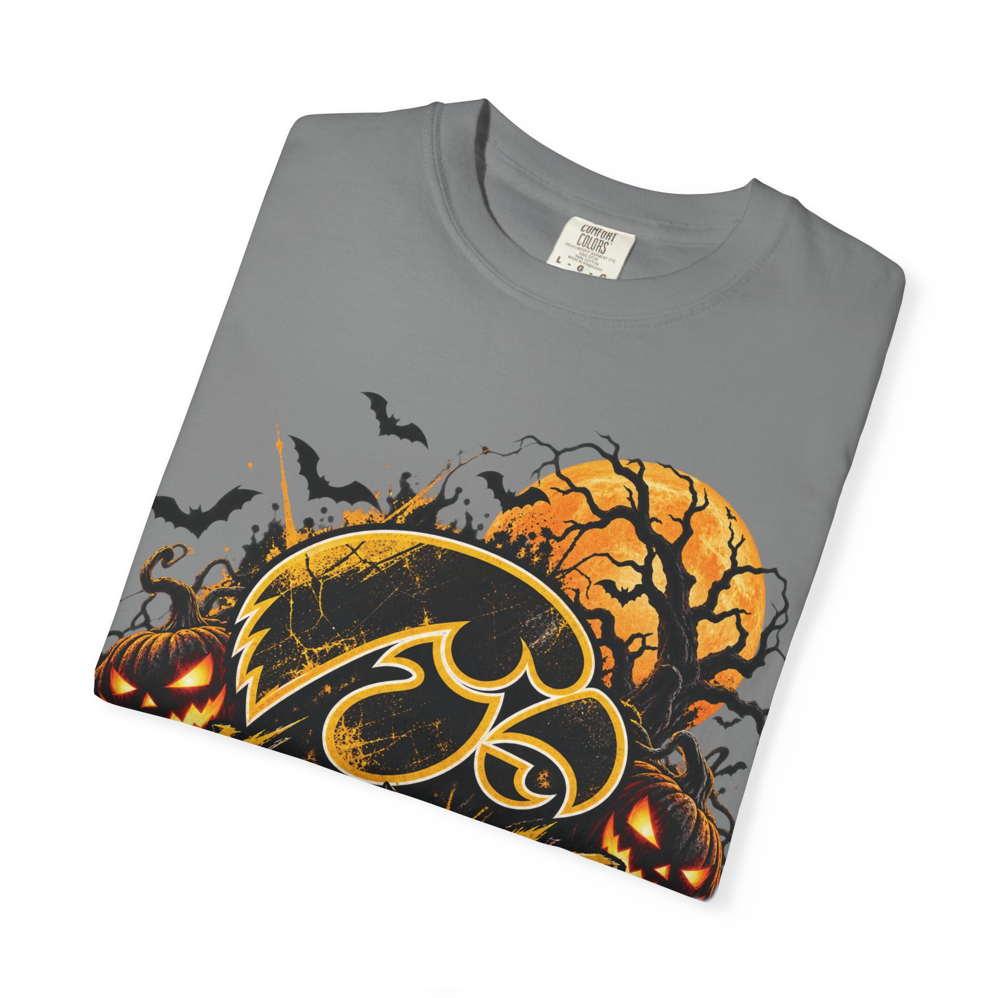 Iowa Hawkeyes Halloween Football T-Shirt - Image 39