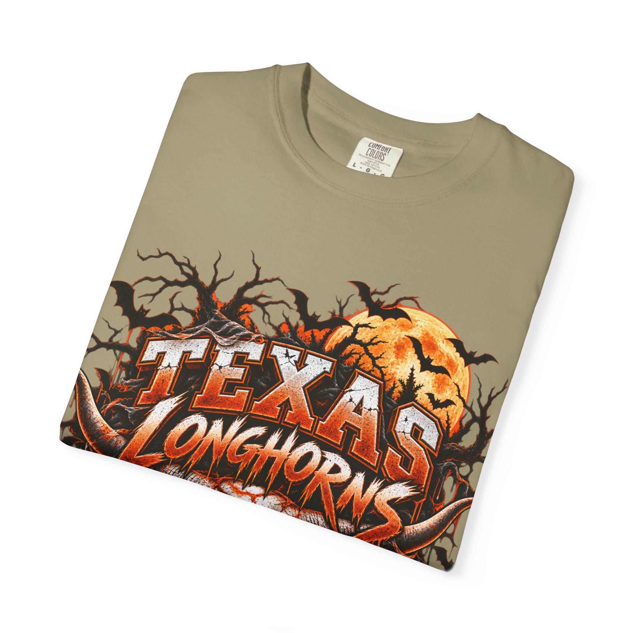 Texas Longhorns Halloween T-Shirt — Skull & Pumpkins Graphic Tee - Image 27