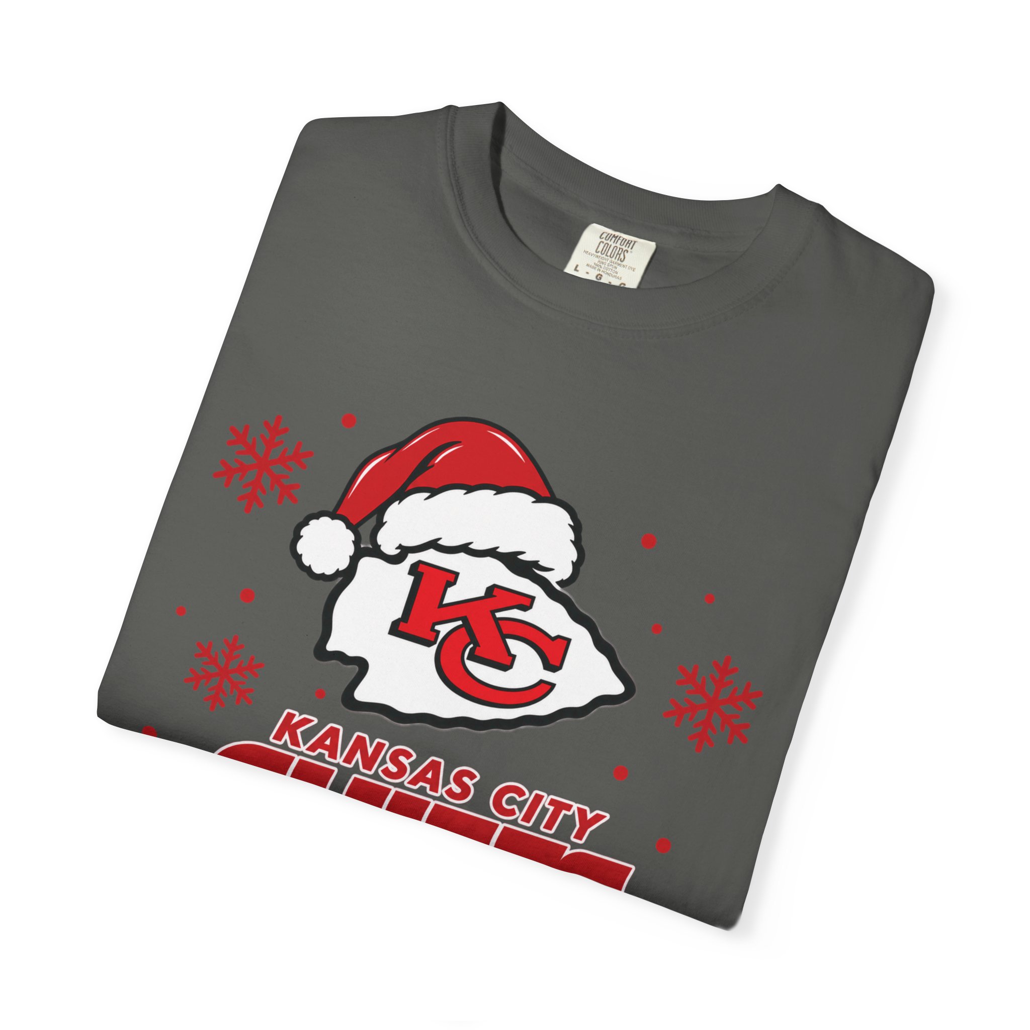 Kansas City Chiefs Christmas Football T-Shirt - Image 13