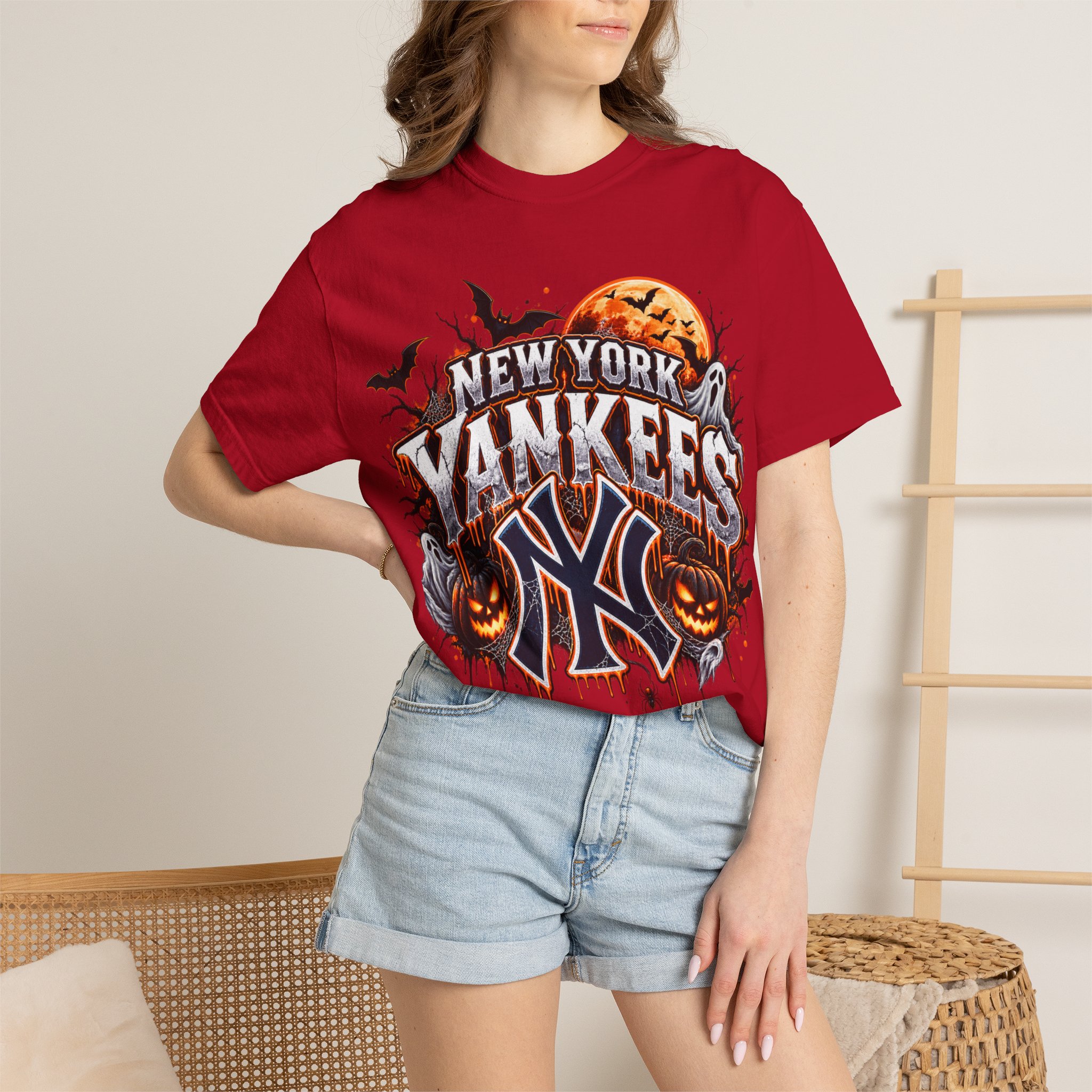 New York Yankees Halloween Graphic T-Shirt - Image 41
