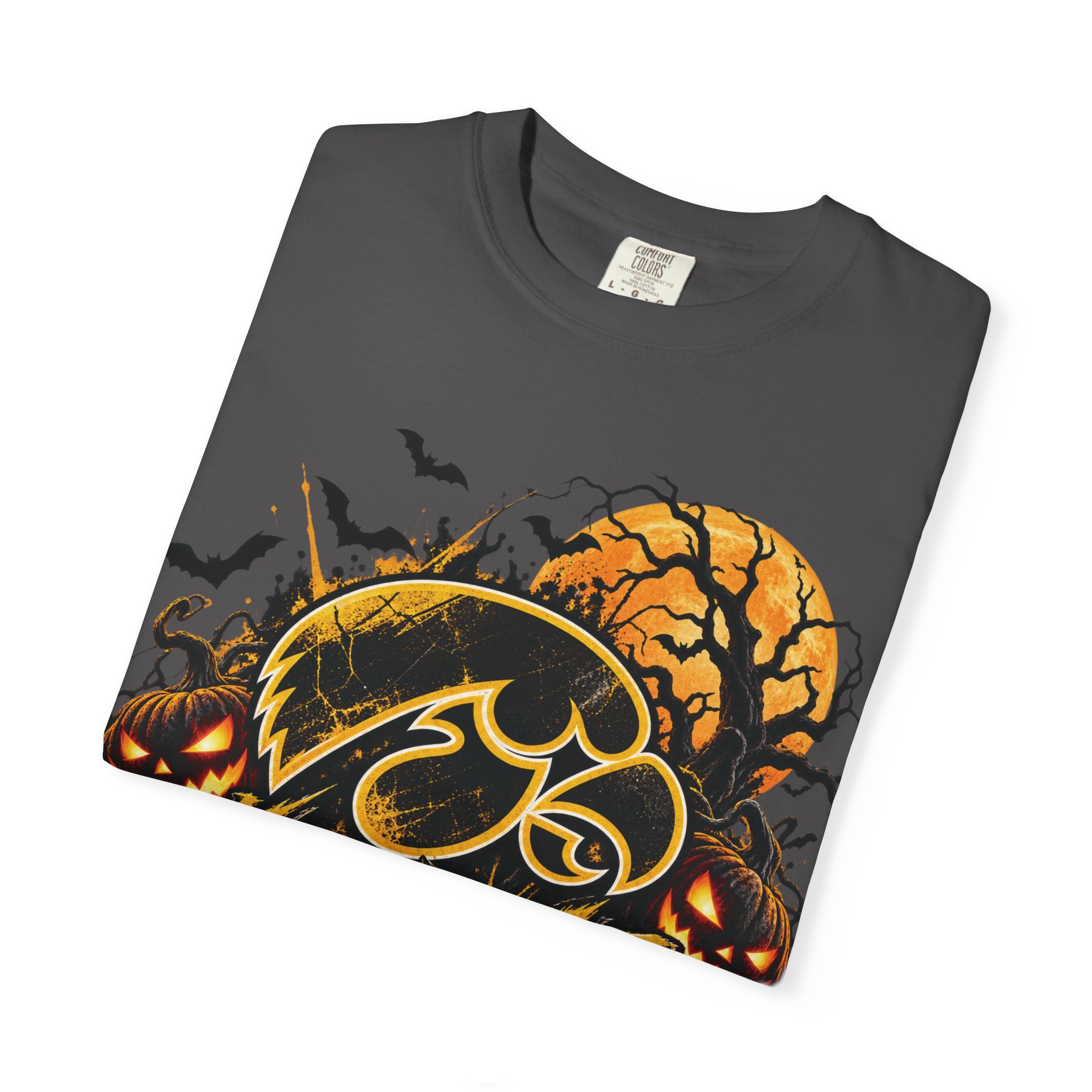 Iowa Hawkeyes Halloween Football T-Shirt - Image 51