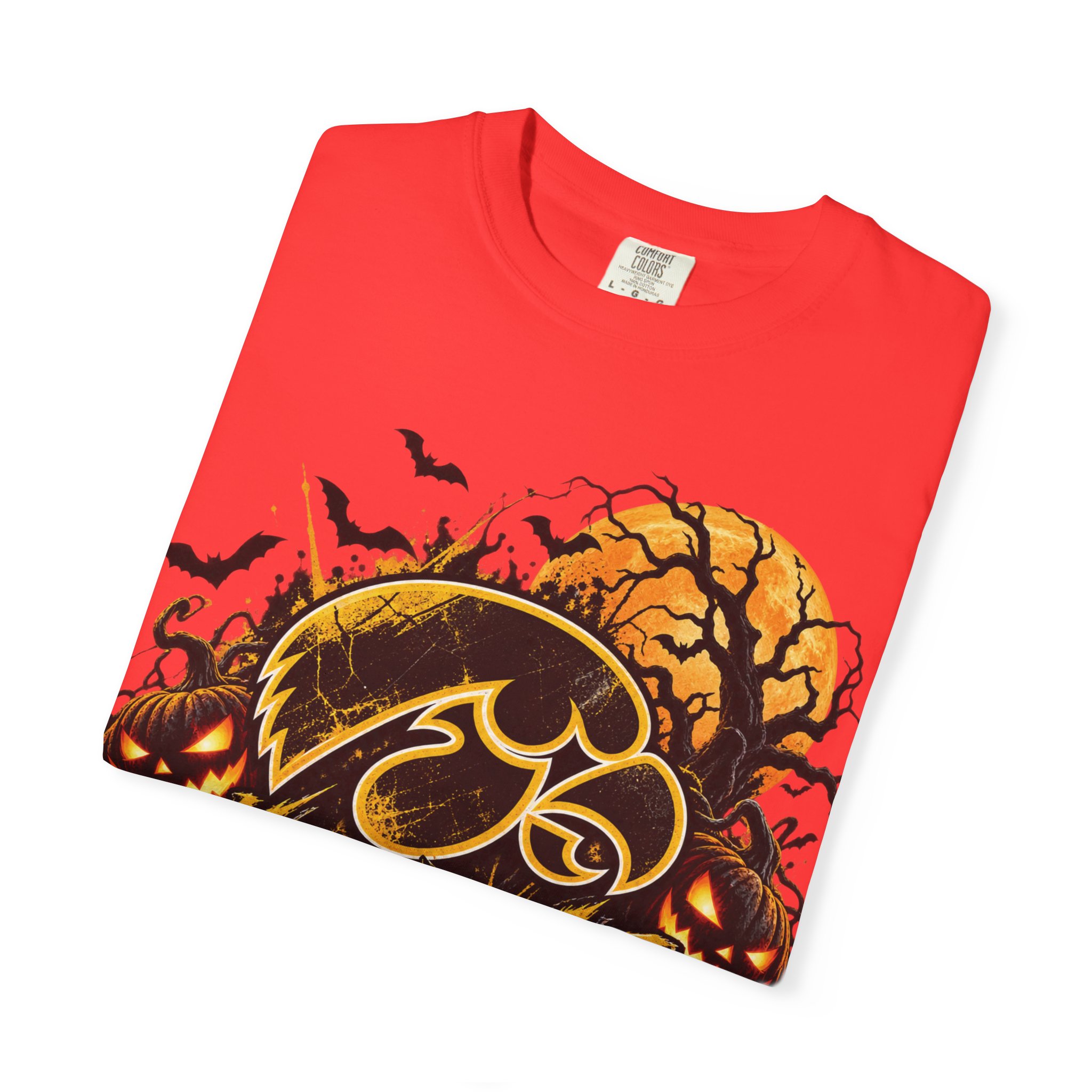 Iowa Hawkeyes Halloween Football T-Shirt - Image 15