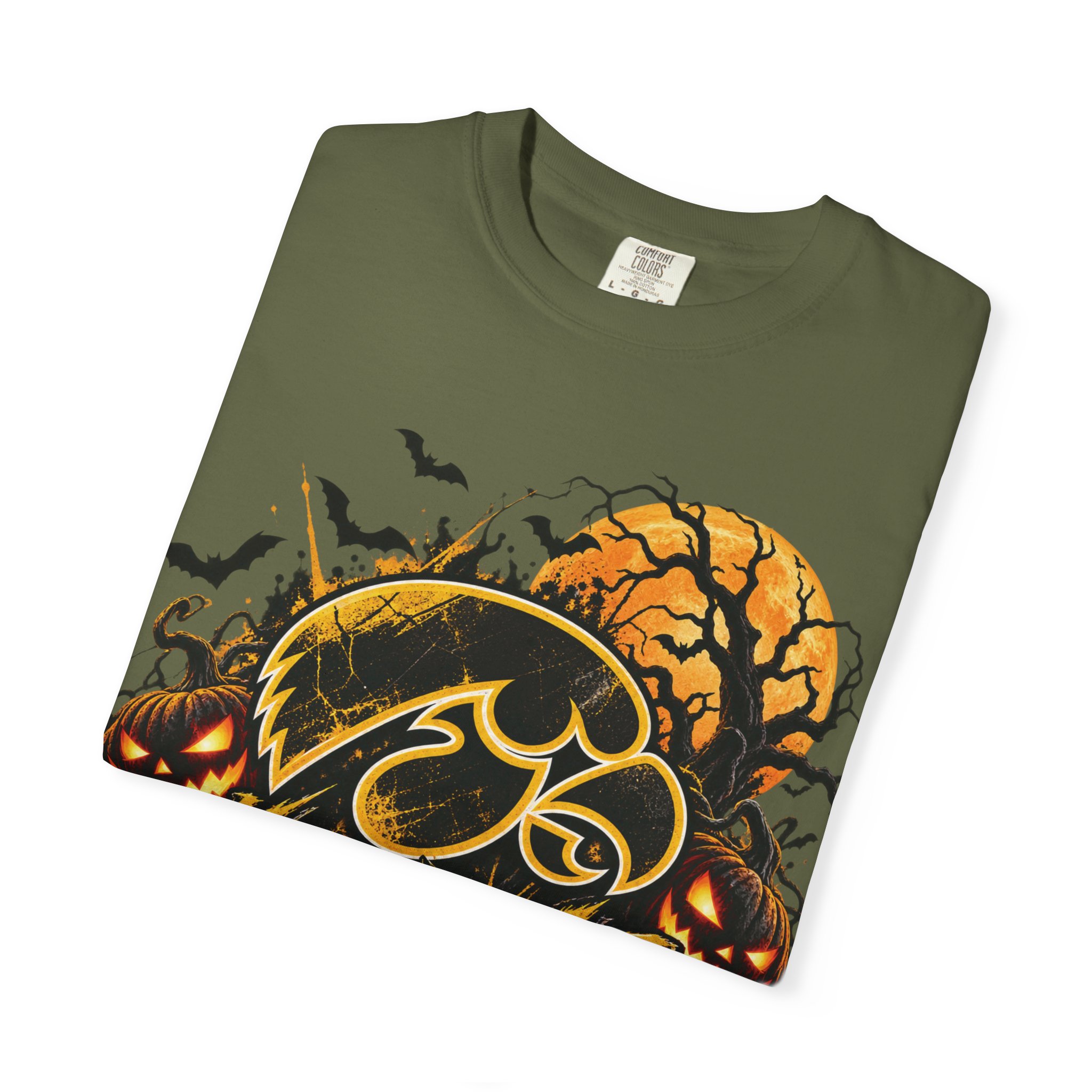 Iowa Hawkeyes Halloween Football T-Shirt - Image 45