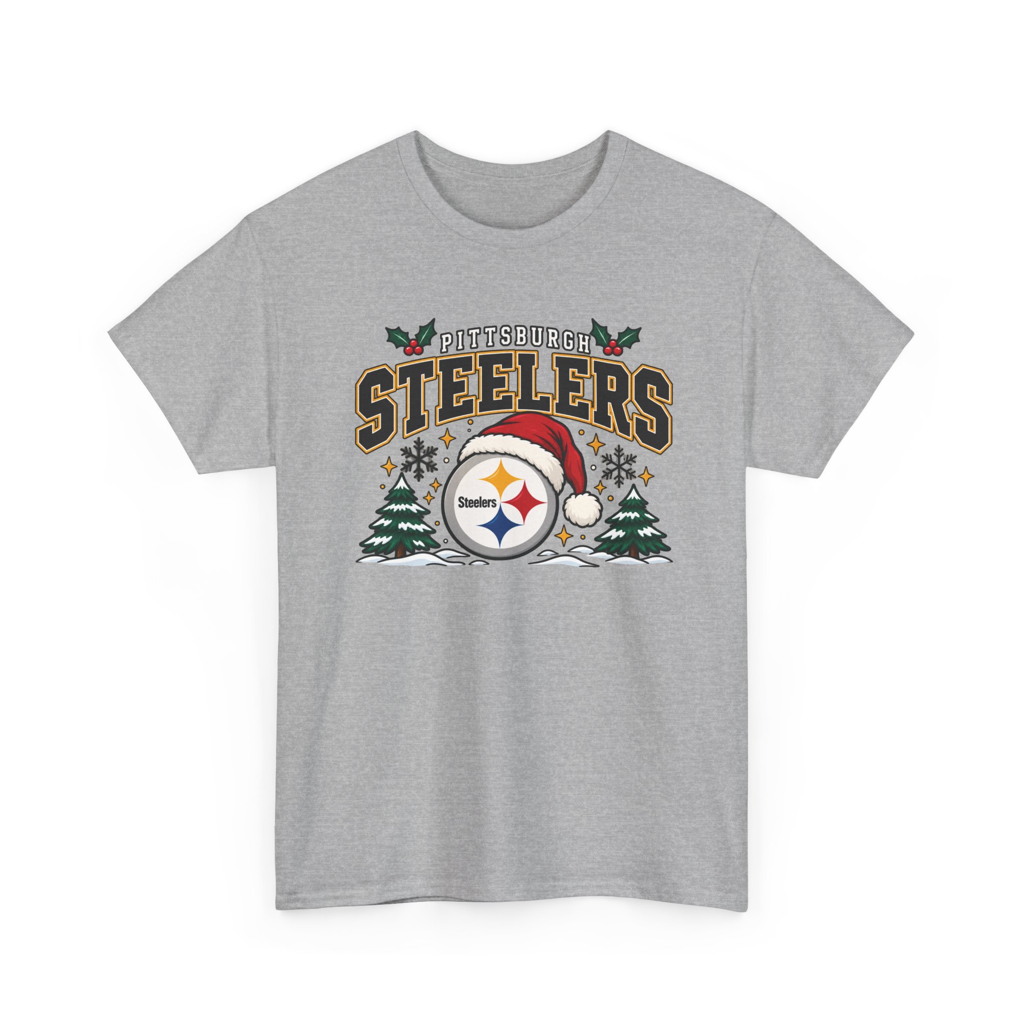 Pittsburgh Steelers Christmas T-Shirt - Image 29
