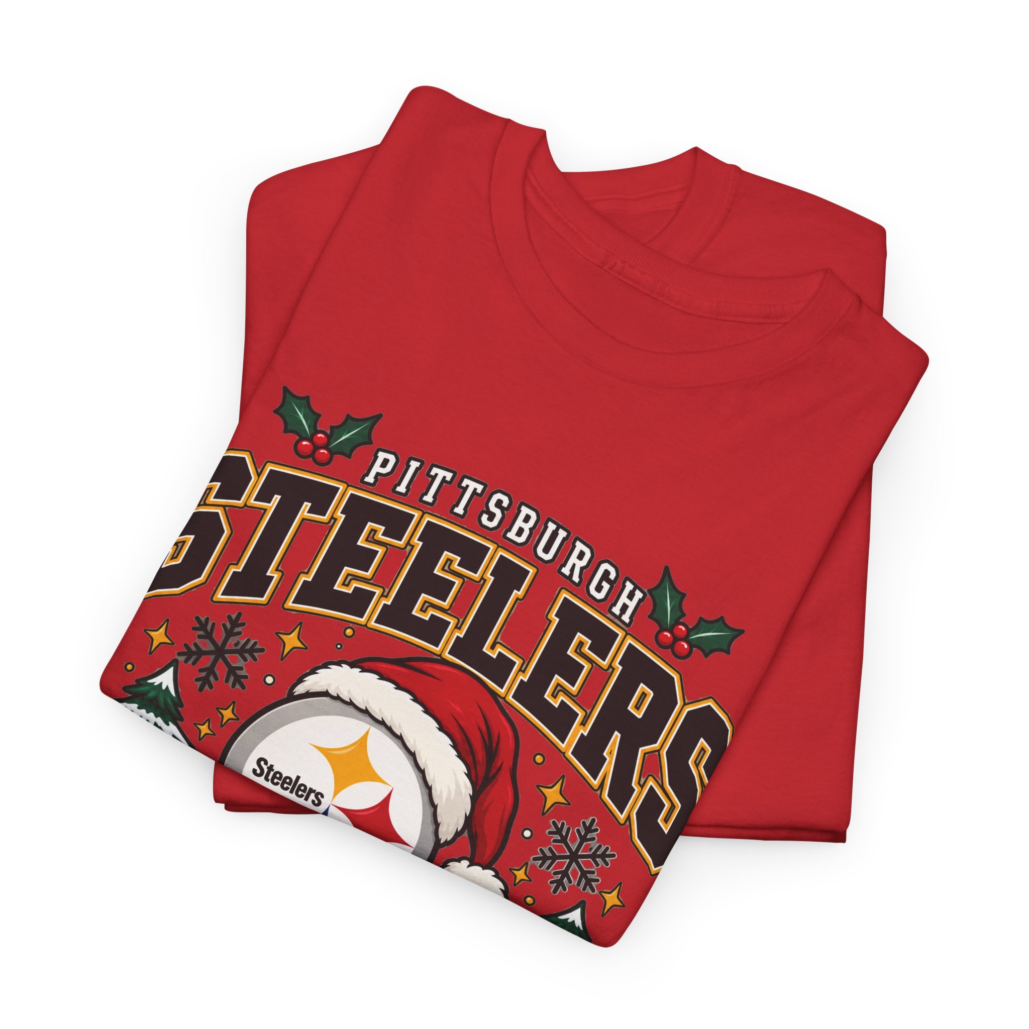 Pittsburgh Steelers Christmas T-Shirt - Image 21