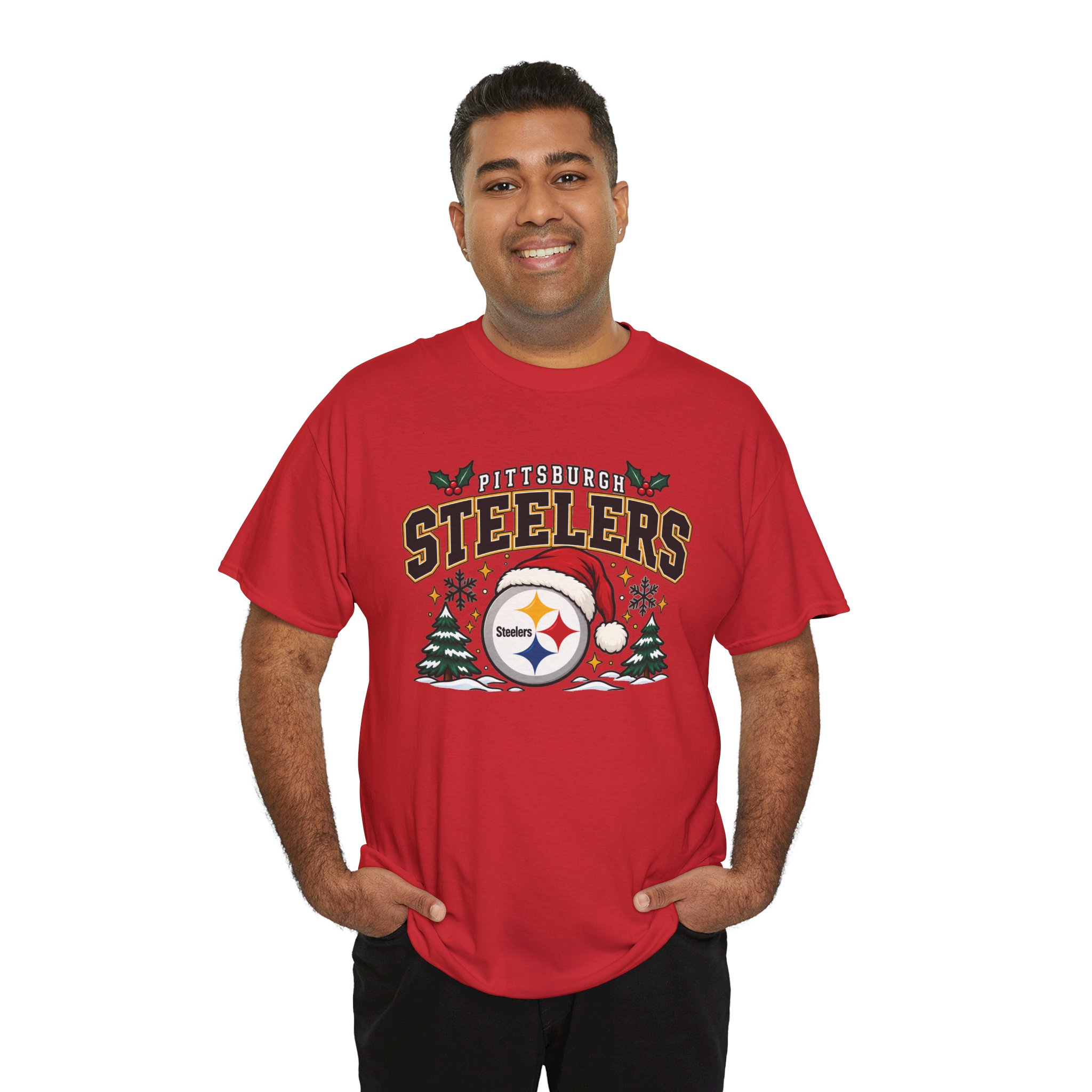 Pittsburgh Steelers Christmas T-Shirt - Image 24