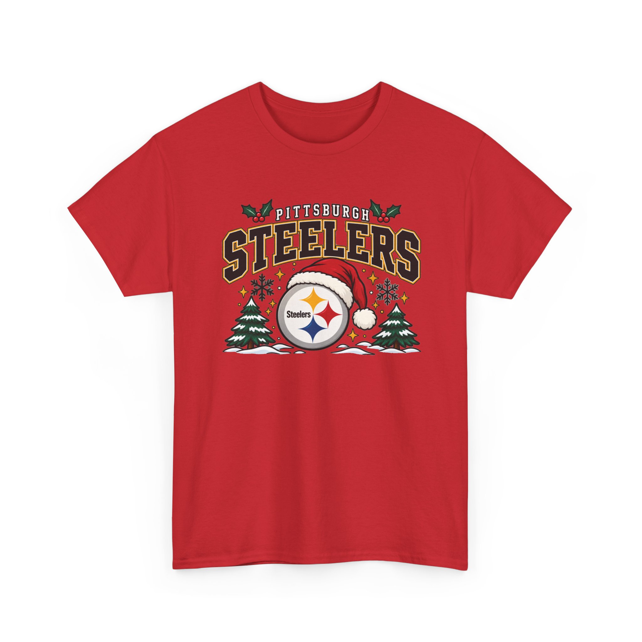 Pittsburgh Steelers Christmas T-Shirt - Image 19