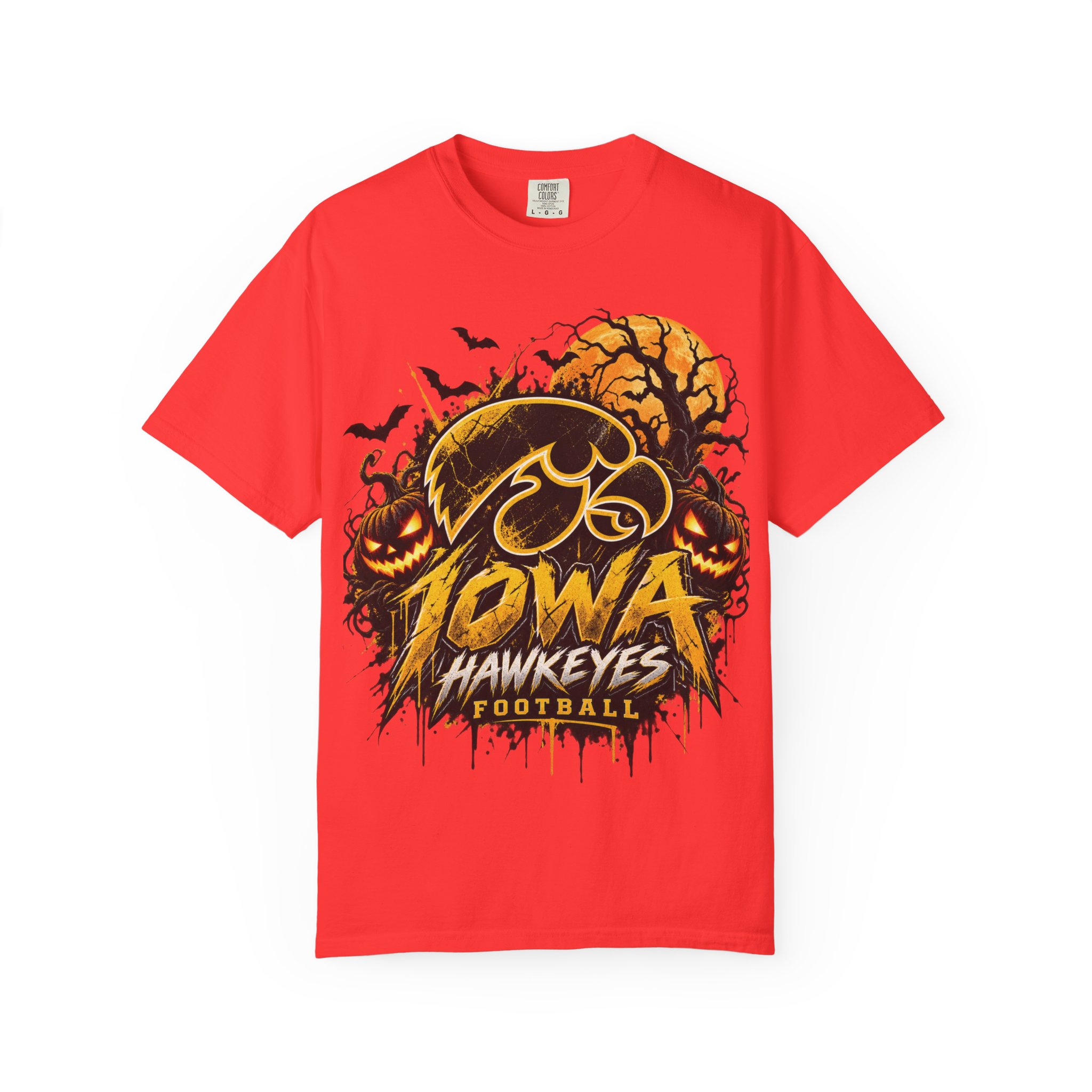Iowa Hawkeyes Halloween Football T-Shirt - Image 13