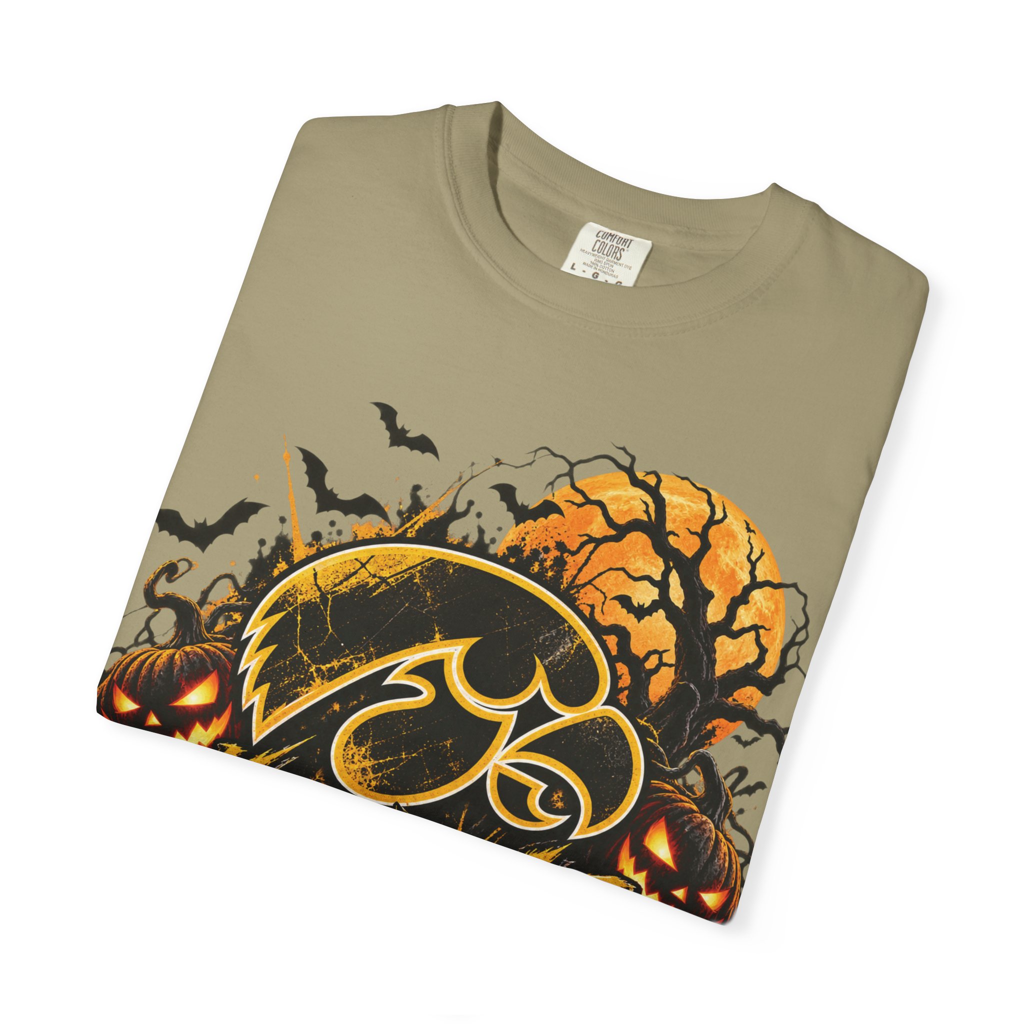 Iowa Hawkeyes Halloween Football T-Shirt - Image 27