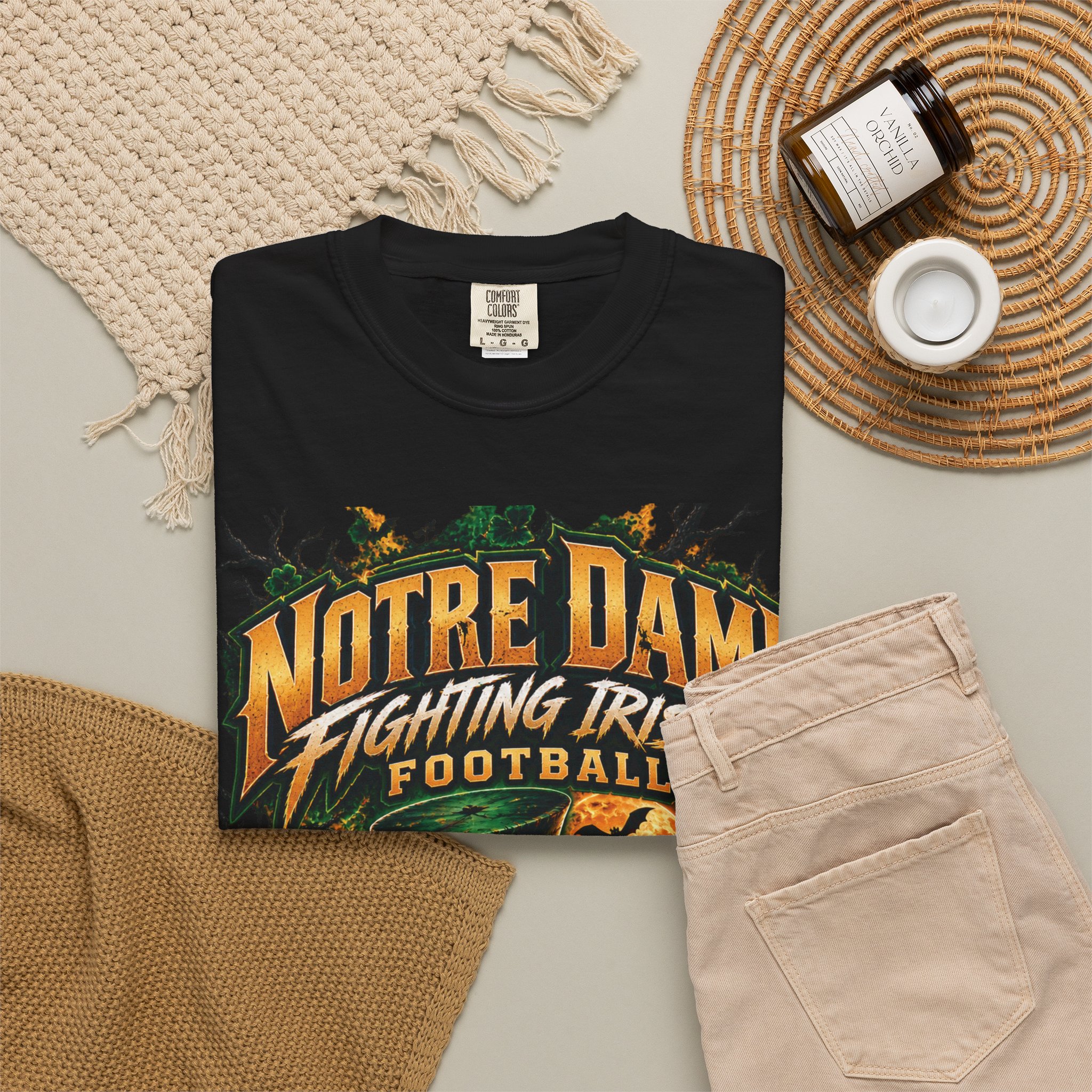 Notre Dame Fighting Irish Football Halloween T-Shirt - Image 4