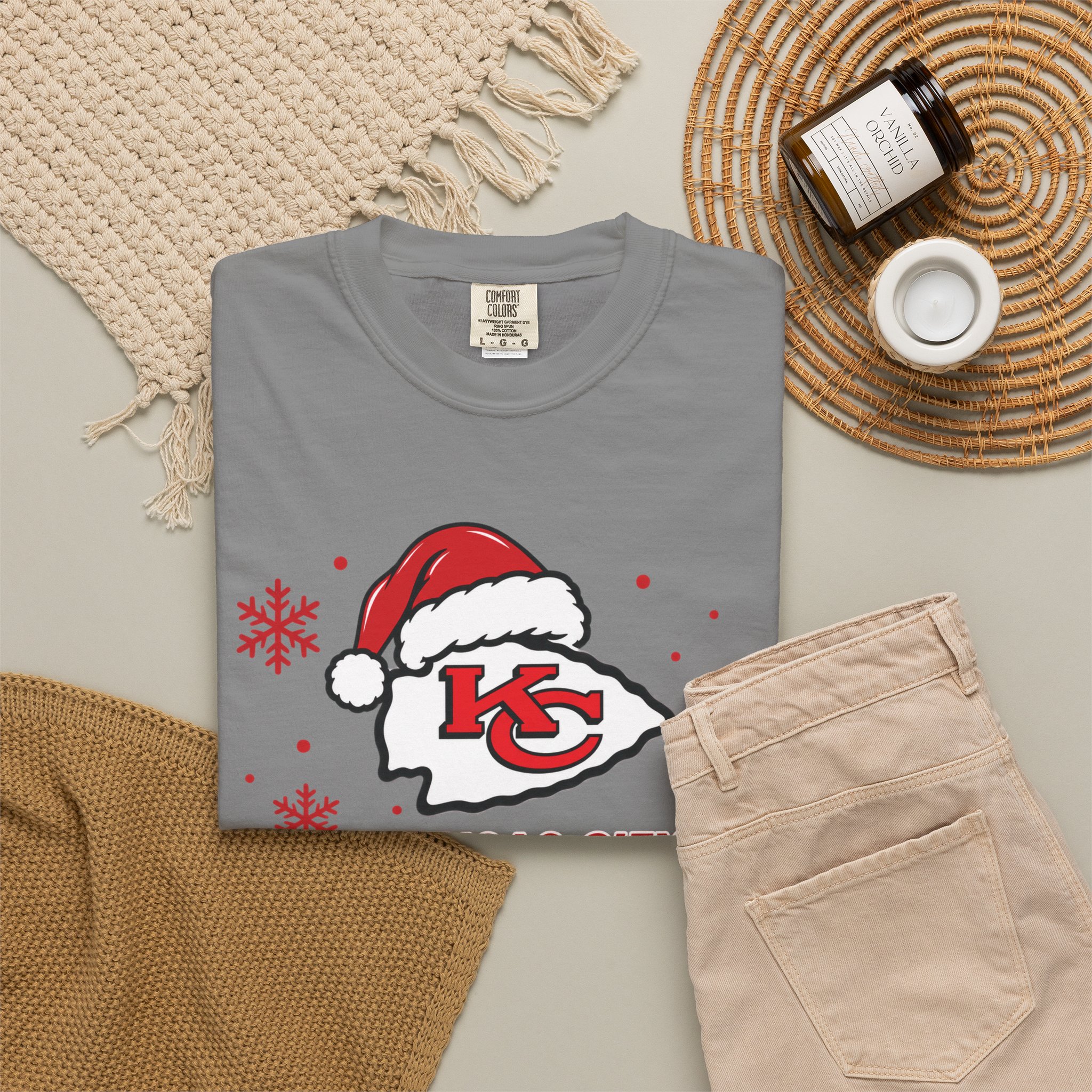 Kansas City Chiefs Christmas Football T-Shirt - Image 19
