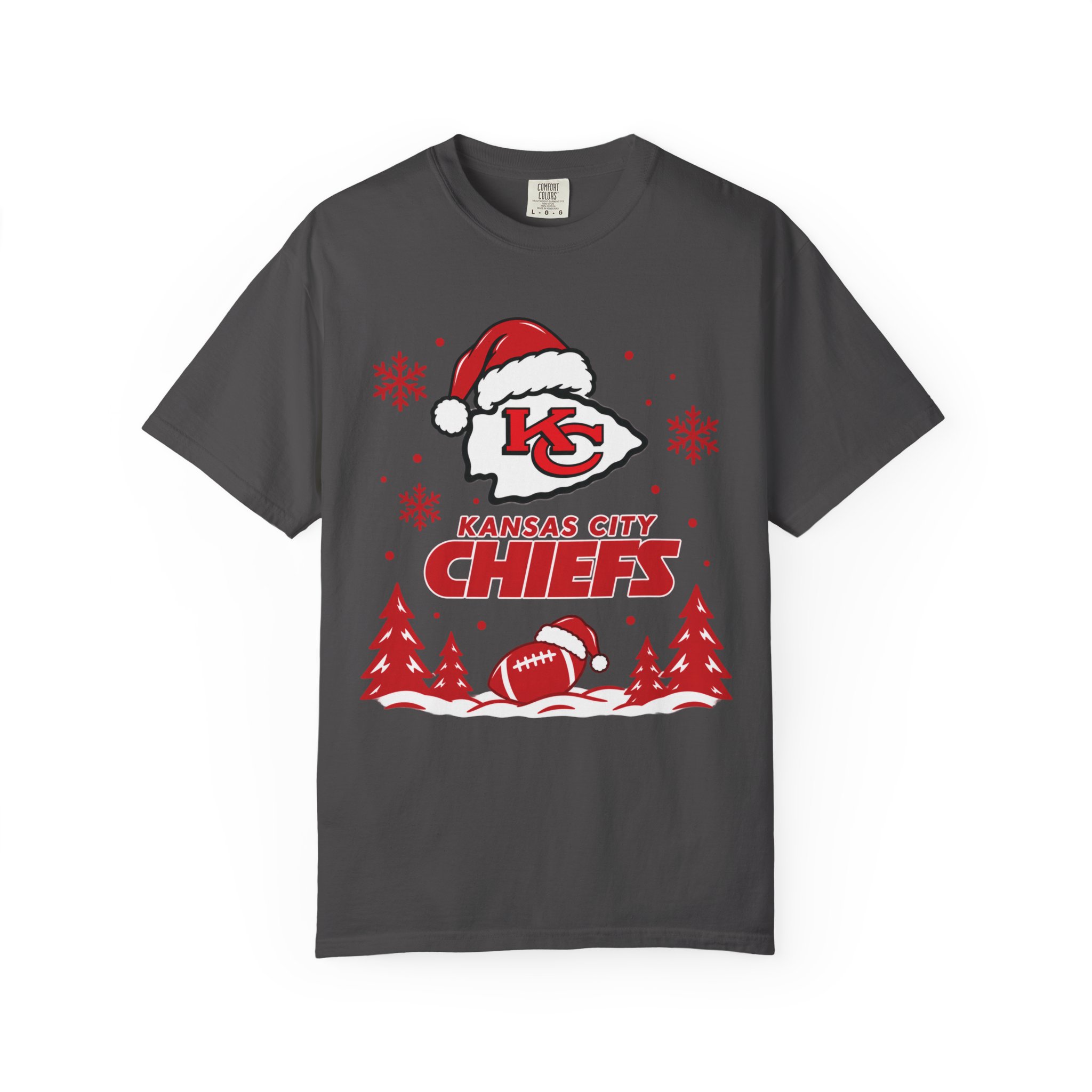 Kansas City Chiefs Christmas Football T-Shirt - Image 21