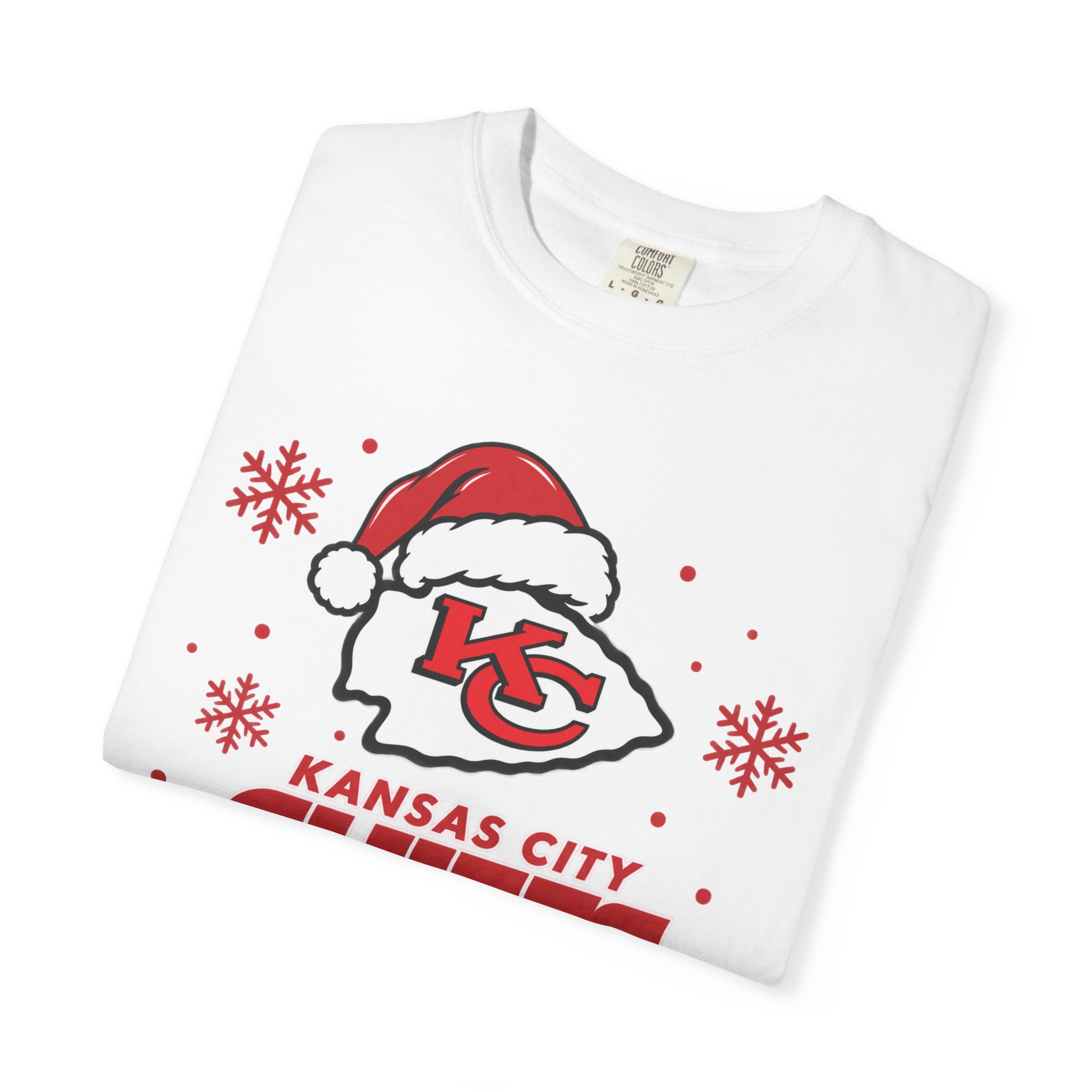Kansas City Chiefs Christmas Football T-Shirt - Image 8
