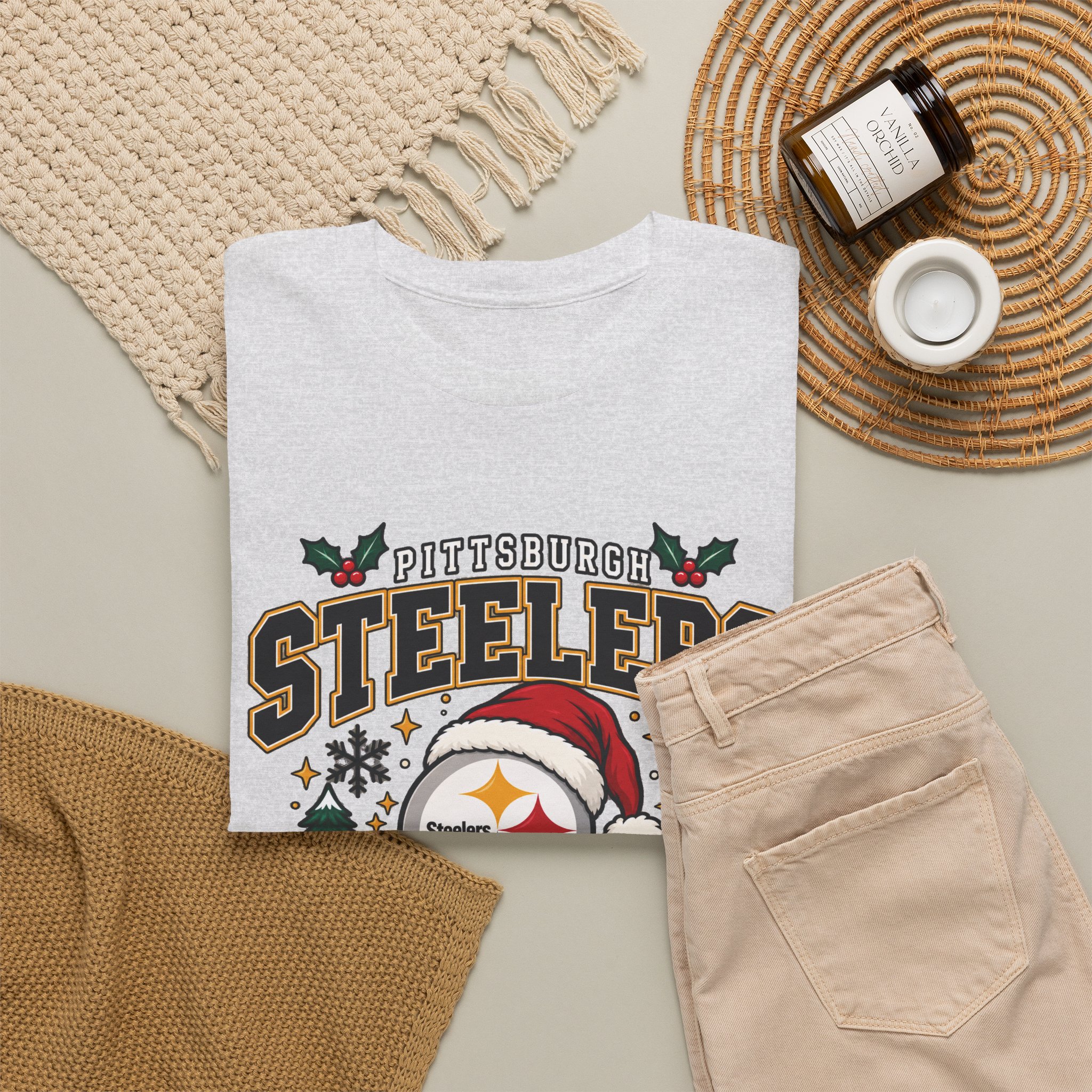Pittsburgh Steelers Christmas T-Shirt - Image 28