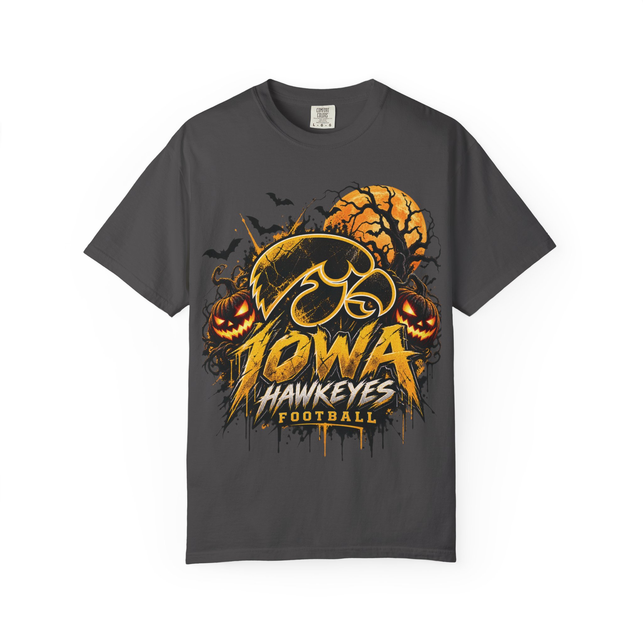 Iowa Hawkeyes Halloween Football T-Shirt - Image 49