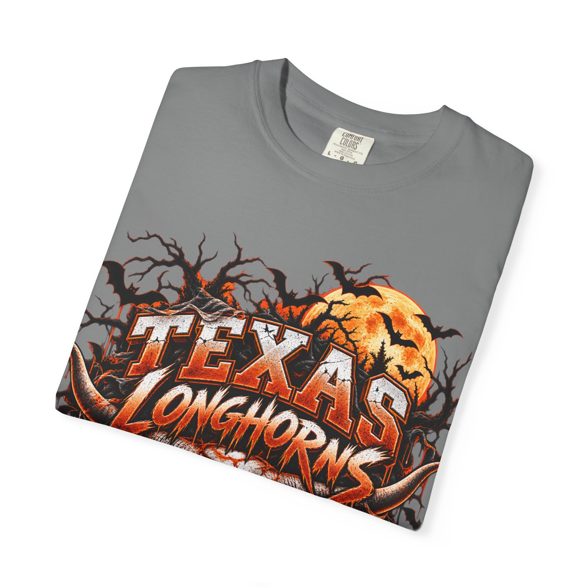 Texas Longhorns Halloween T-Shirt — Skull & Pumpkins Graphic Tee - Image 39